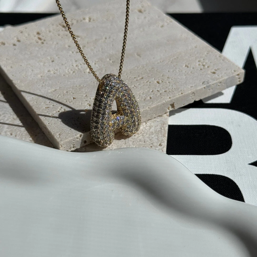 Radiant Initial Pendant Necklace