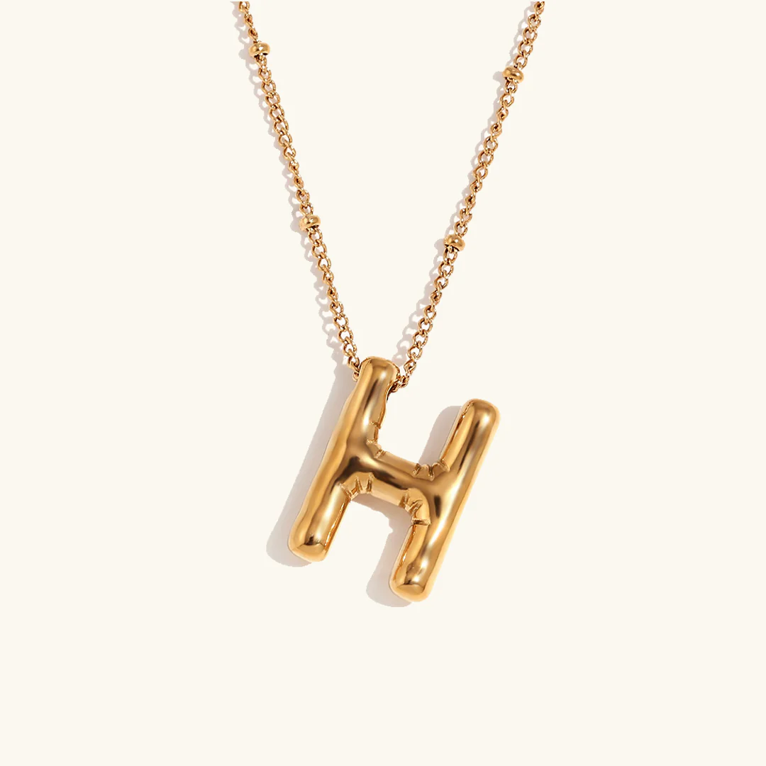 Airy Letter - Gold Initial Necklace