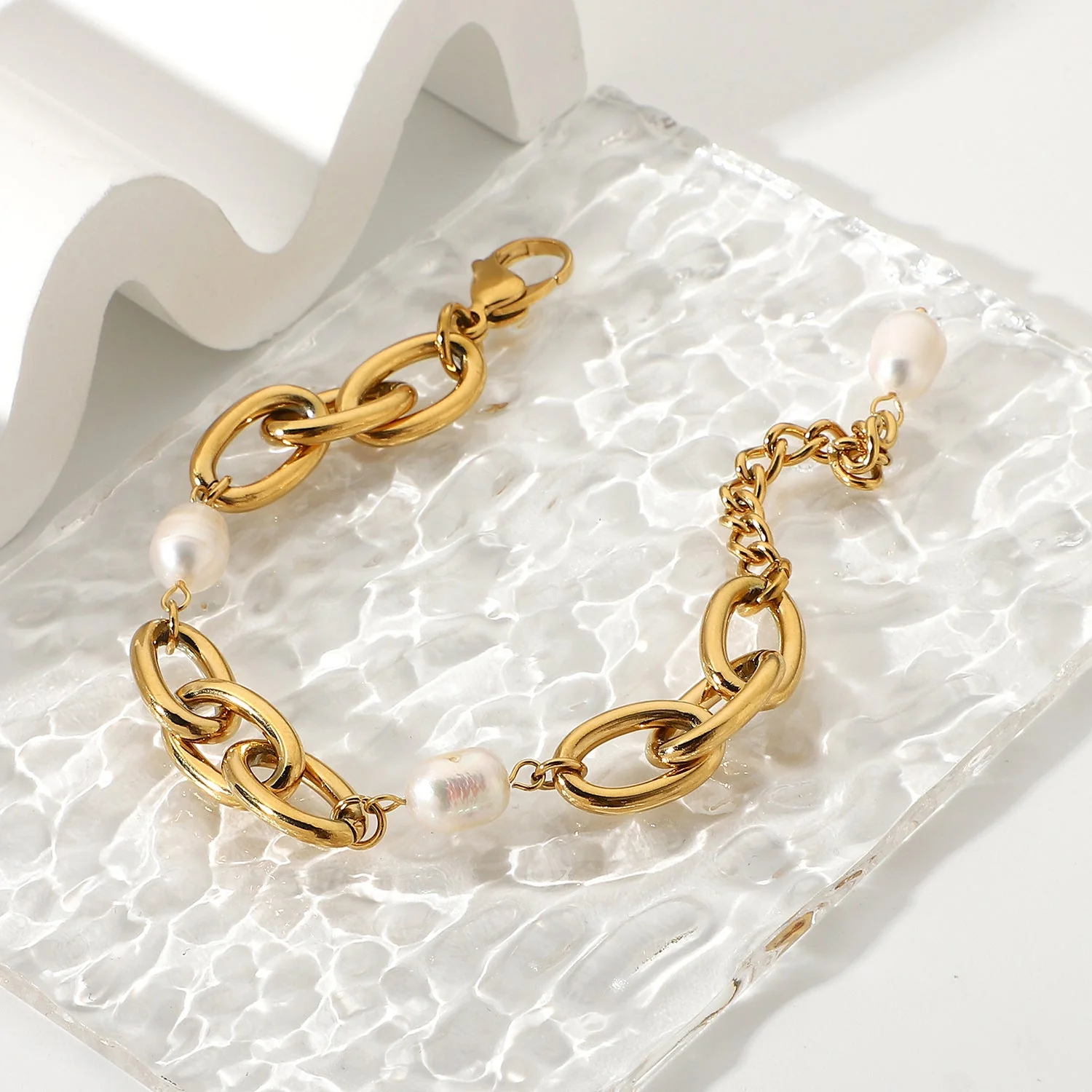 Adriana Freshwater Pearl Chain Bracelet