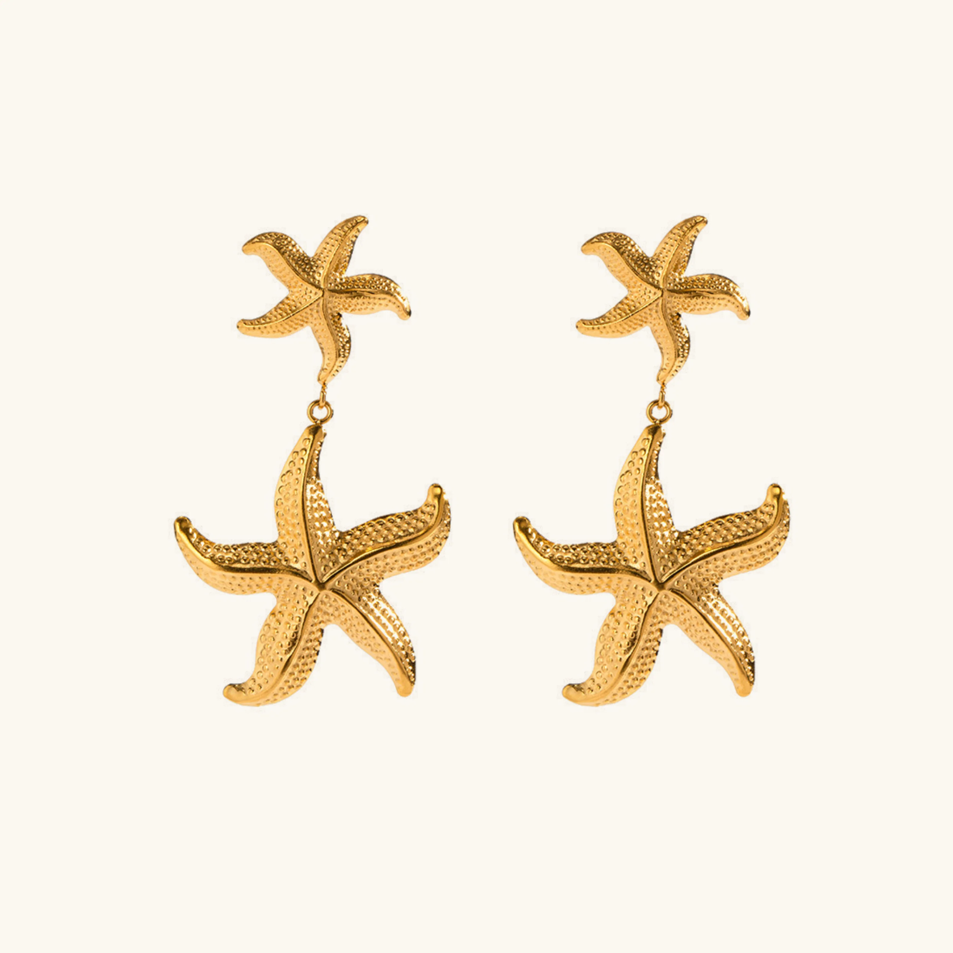 Starla Gold Starfish Drop Earrings