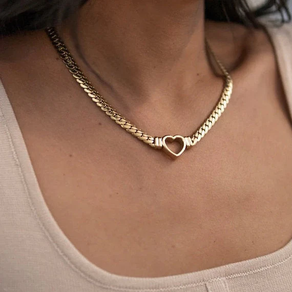 Heart Whisper - Gold Choker Necklace