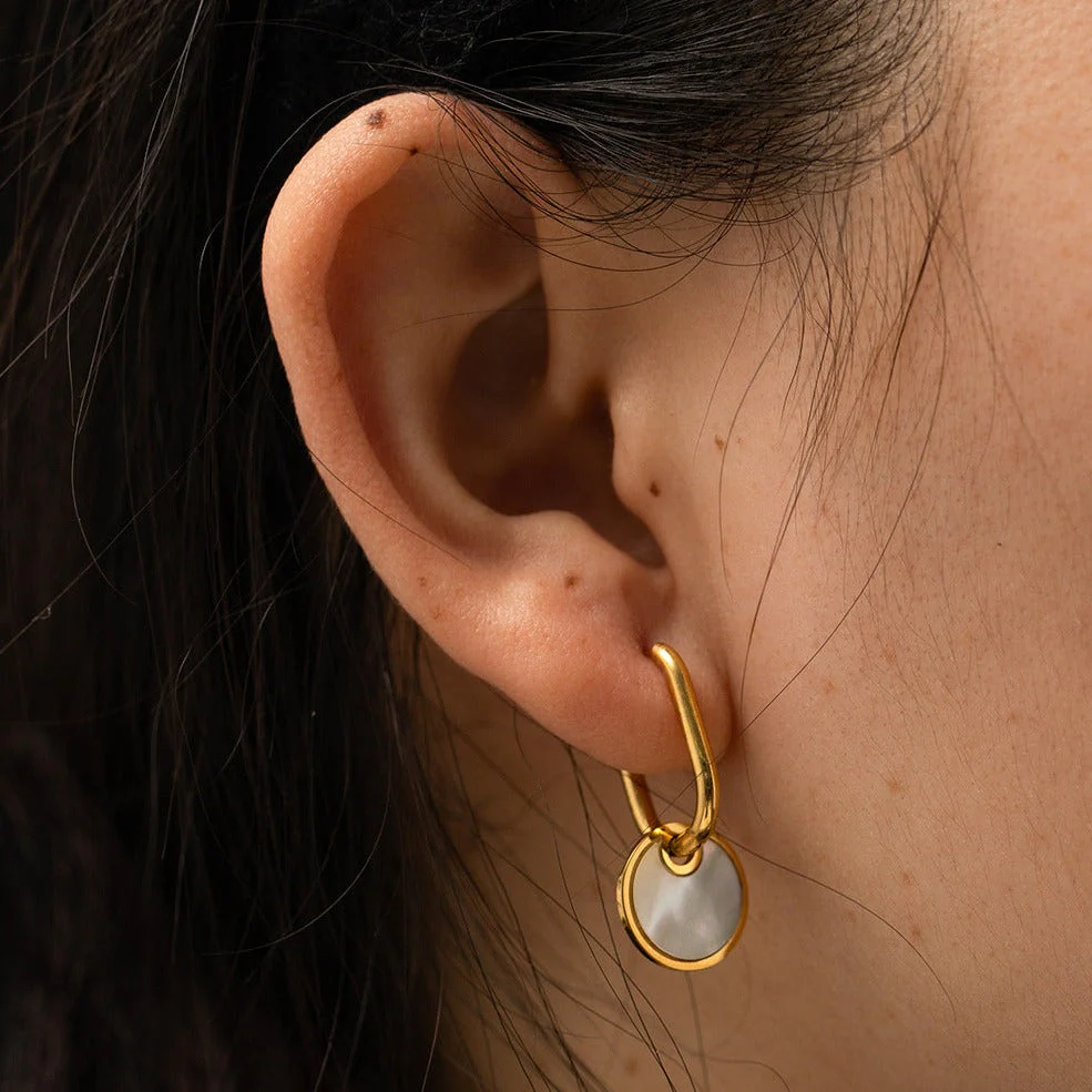 Celeste Shell Drop Earrings