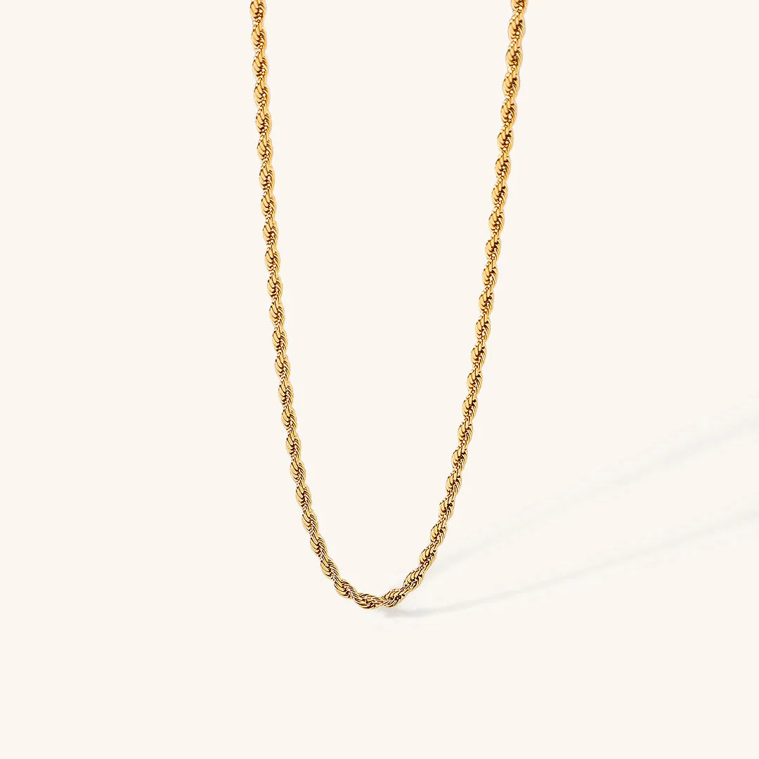 Aurelia Rope Gold Necklace