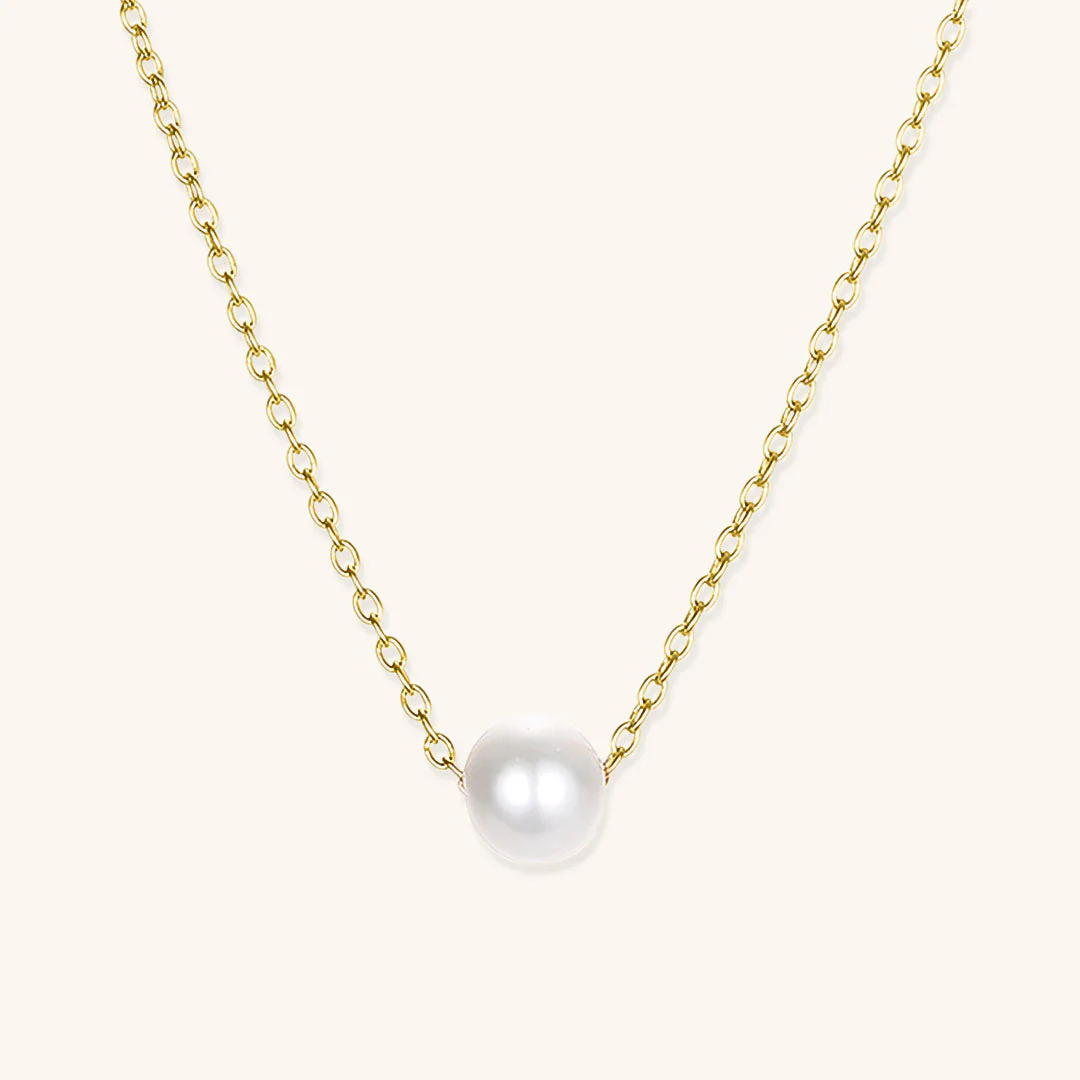 Celeste Single Pearl Necklace