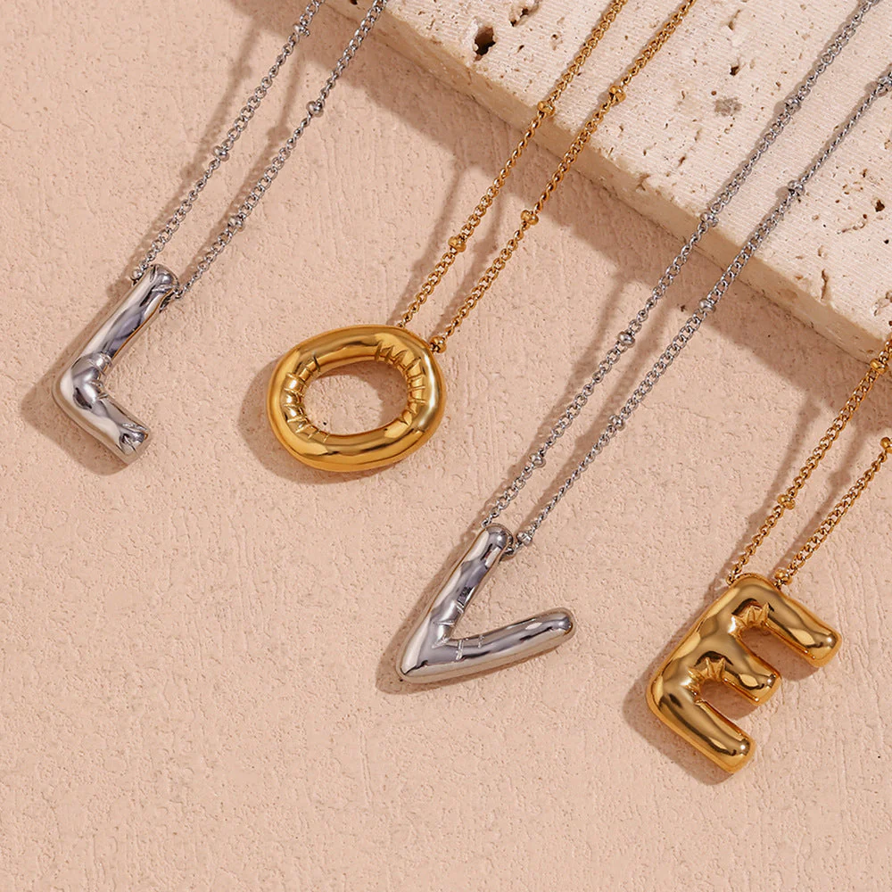 Airy Letter - Gold Initial Necklace