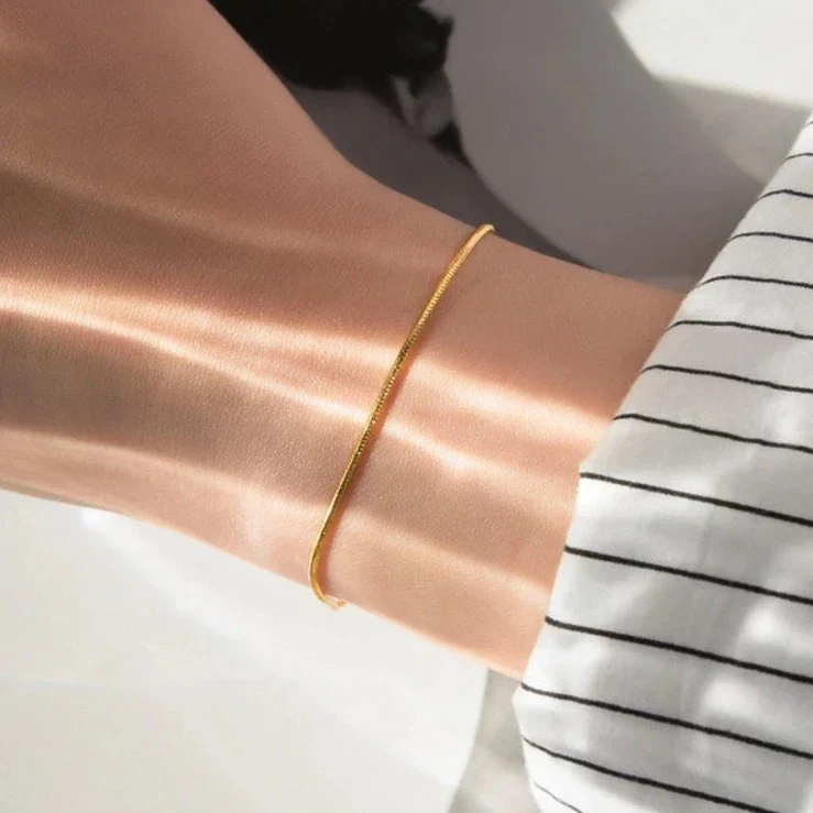 Lina Gold Snake Chain Bracelet