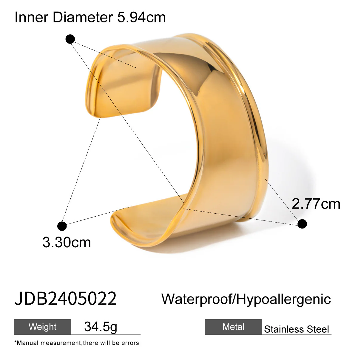 Sculpted Charm Open Cuff Bracelet