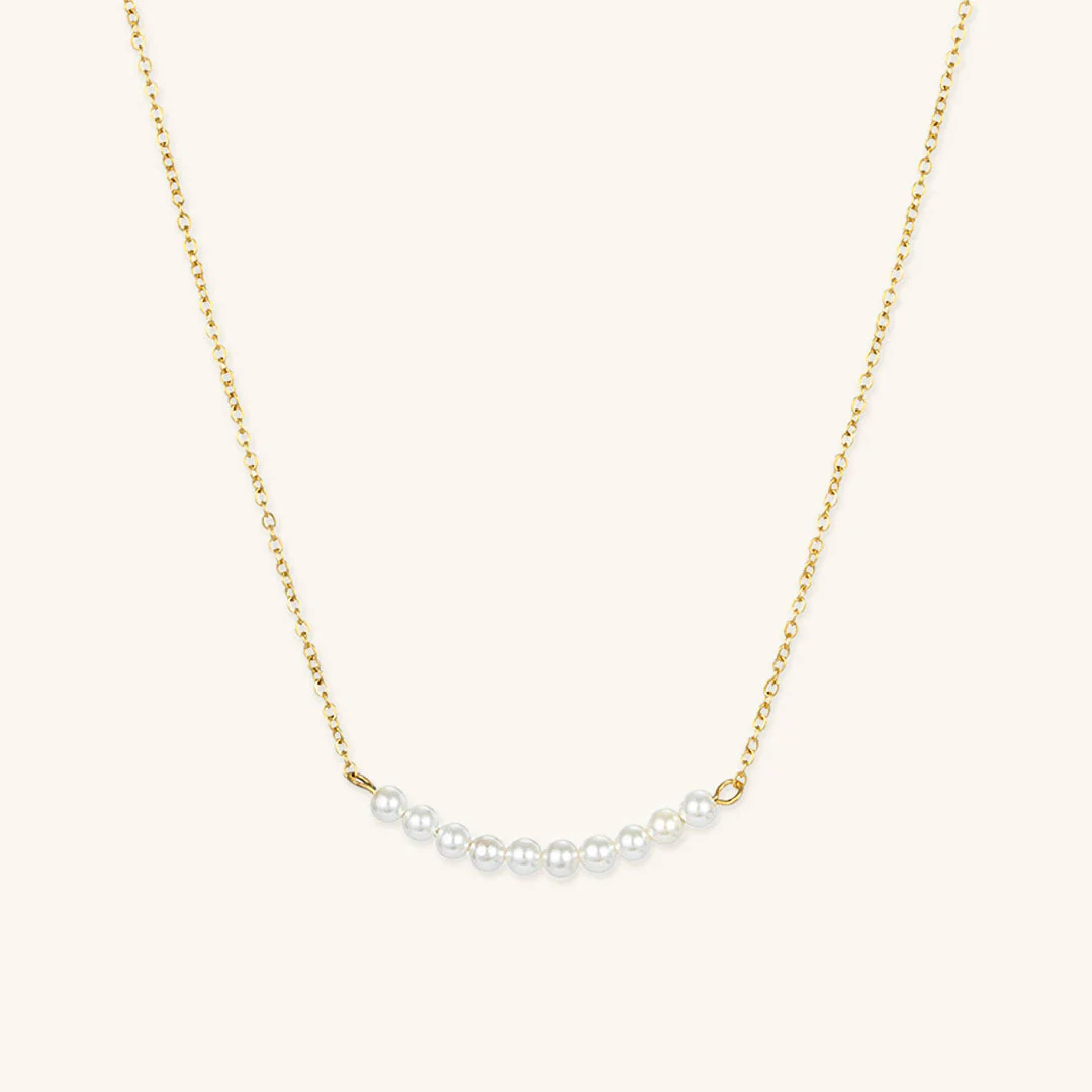 Emilia Pearl Bar Necklace