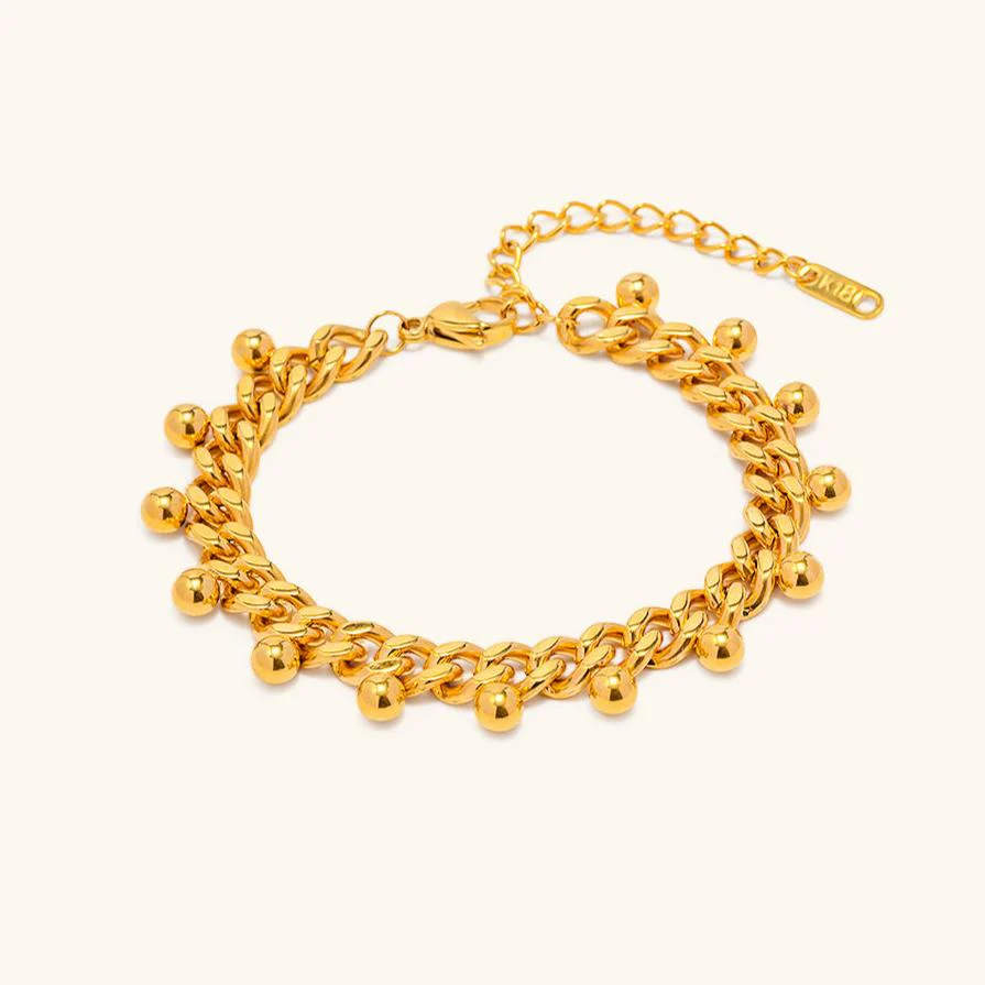 Serena Gold Charm Bracelet