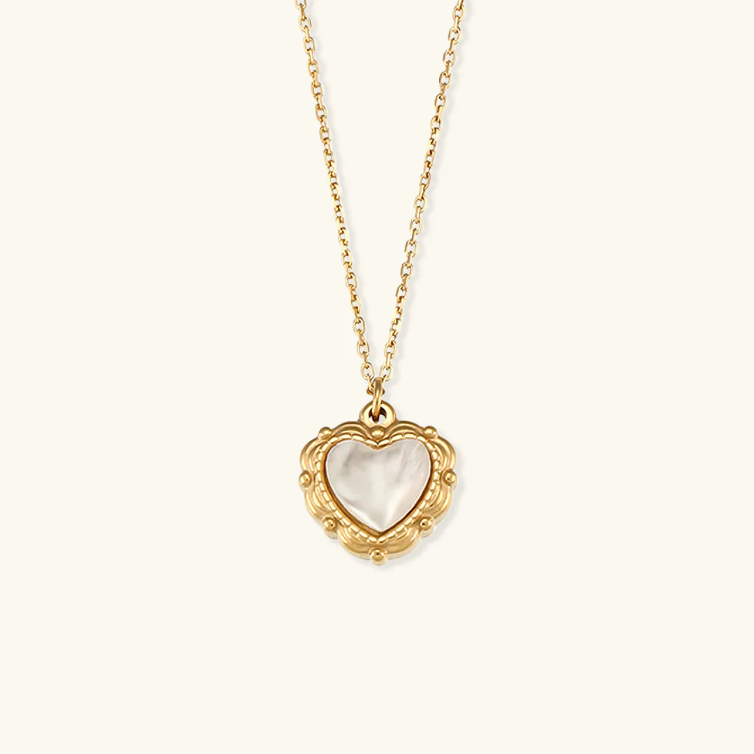 Celestia Heart Pearl Necklace