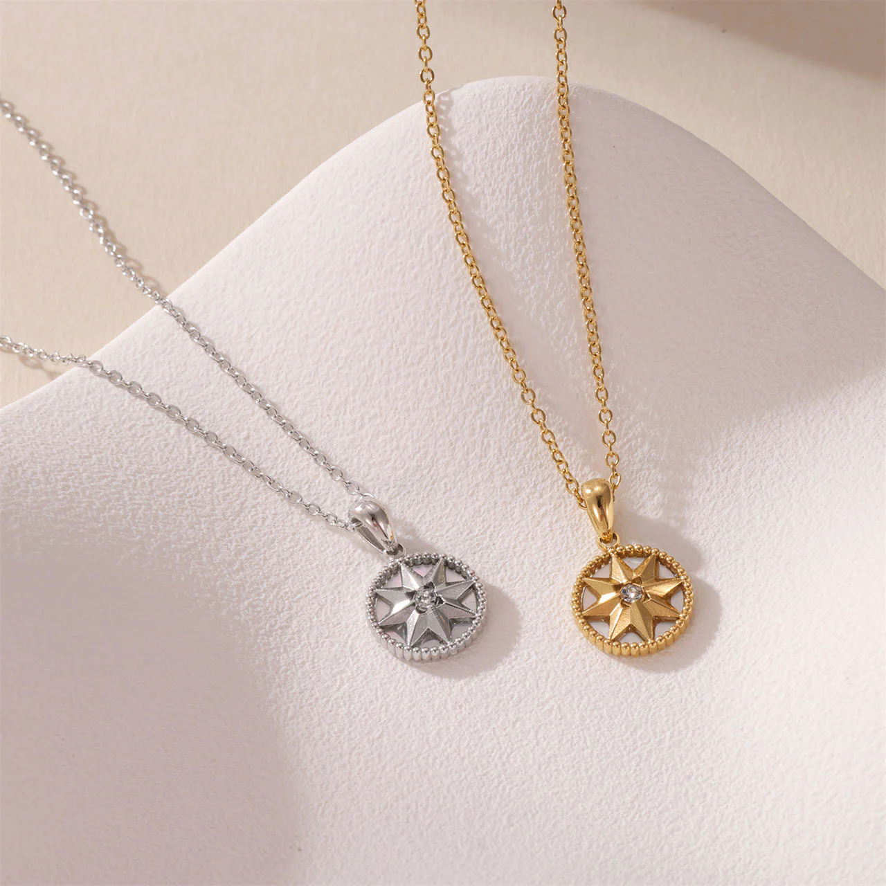 Celestial Compass Pendant Necklace