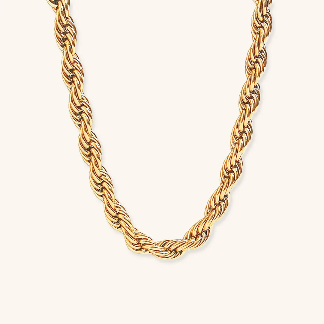 Golden Braided Luxe Necklace