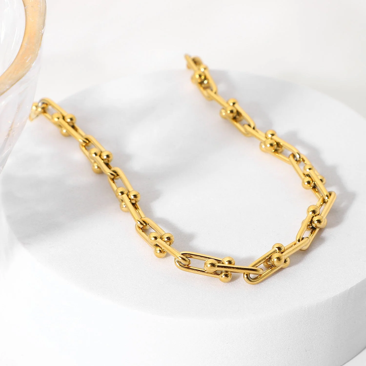 Golden Flow - Linked Chain Necklace