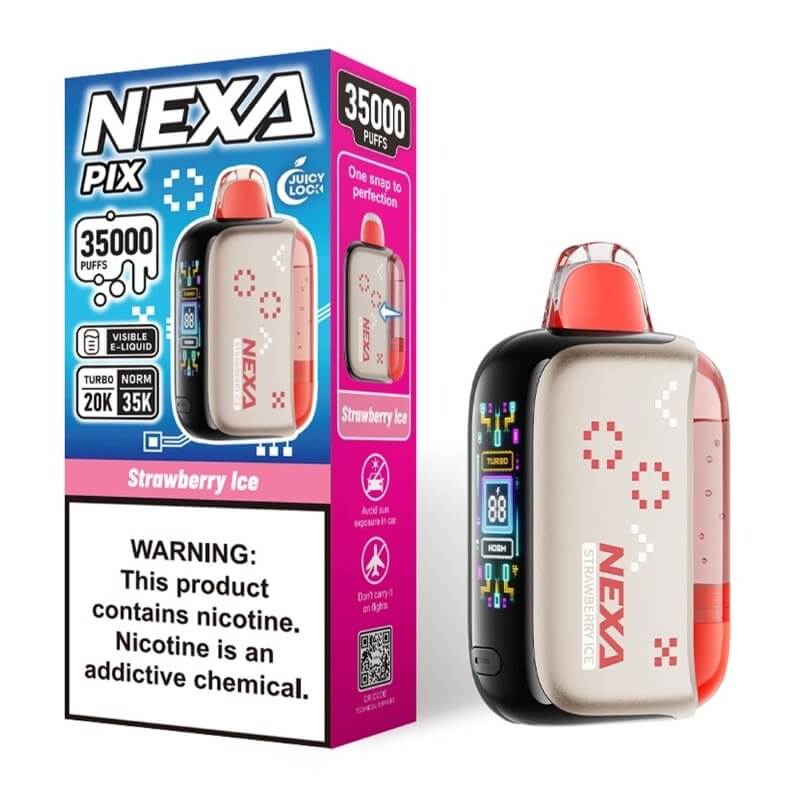 Strawberry Ice Nexa Pix 35000 - Nexa Vape