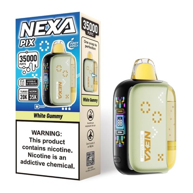 White Gummy Nexa Pix 35000 - Nexa Vape