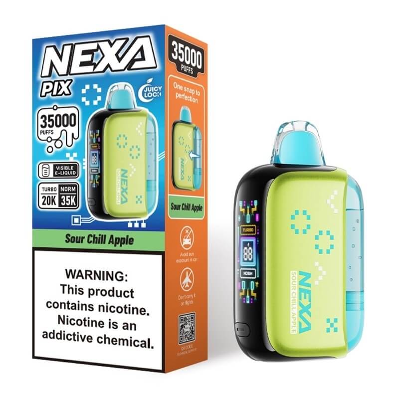 Sour Apple Chill Nexa Pix 35000 - Nexa Vape