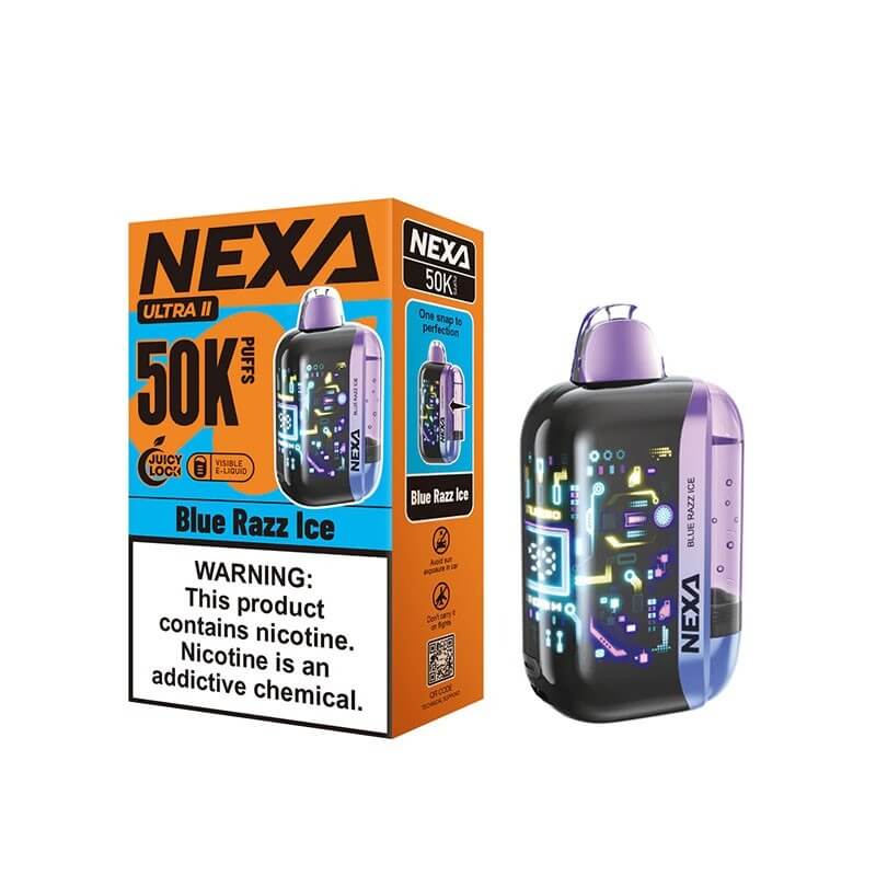 Blue Razz Ice Nexa Ultra II 50000 - Nexa Vape