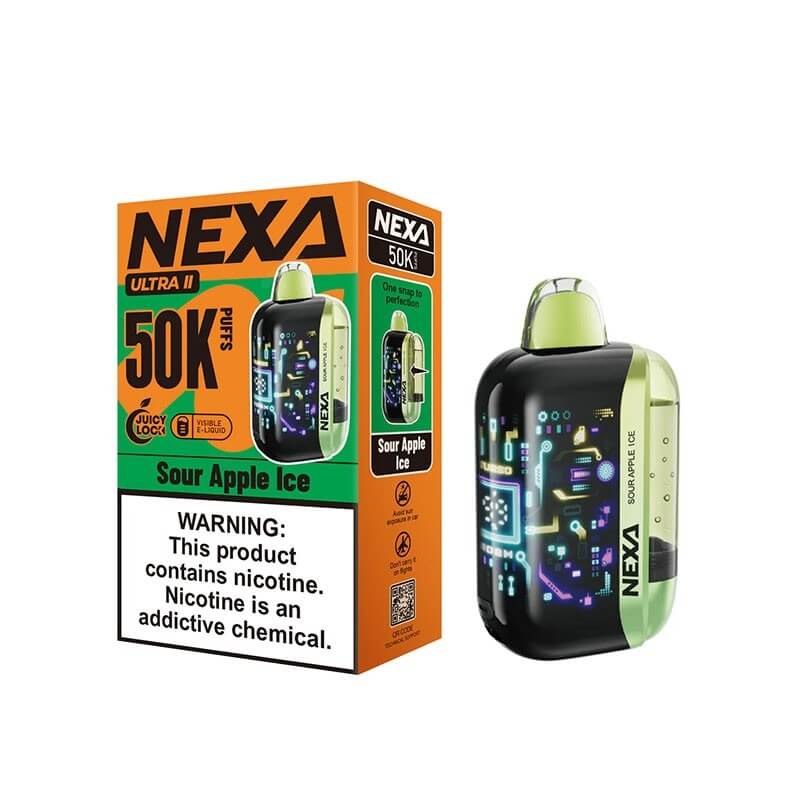 Sour Apple Ice Nexa Ultra II 50000 - Nexa Vape