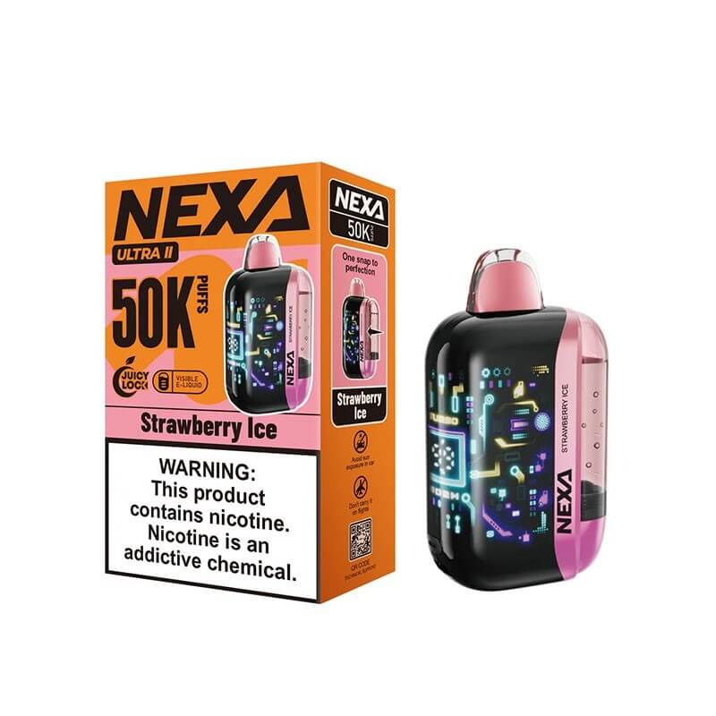 Strawberry Ice Nexa Ultra II 50000 - Nexa Vape