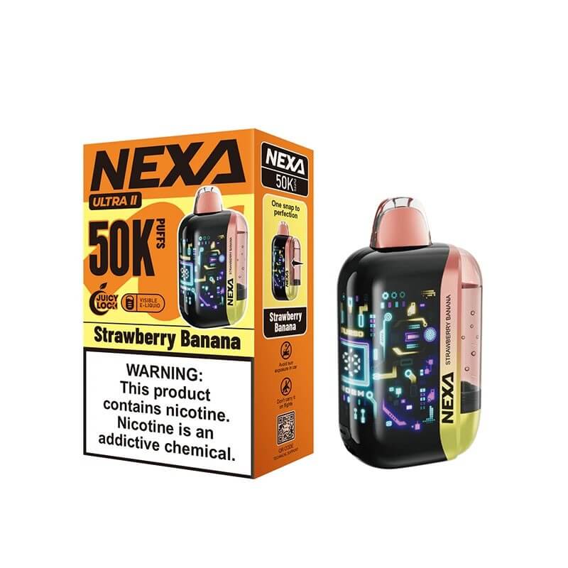 Strawberry Banana Nexa Ultra II 50000 - Nexa Vape