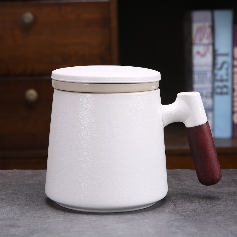Ceramic Mug with Wooden Handle