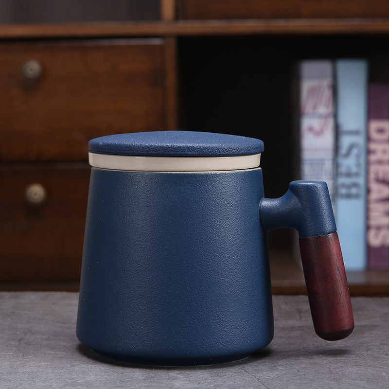 Ceramic Mug with Wooden Handle