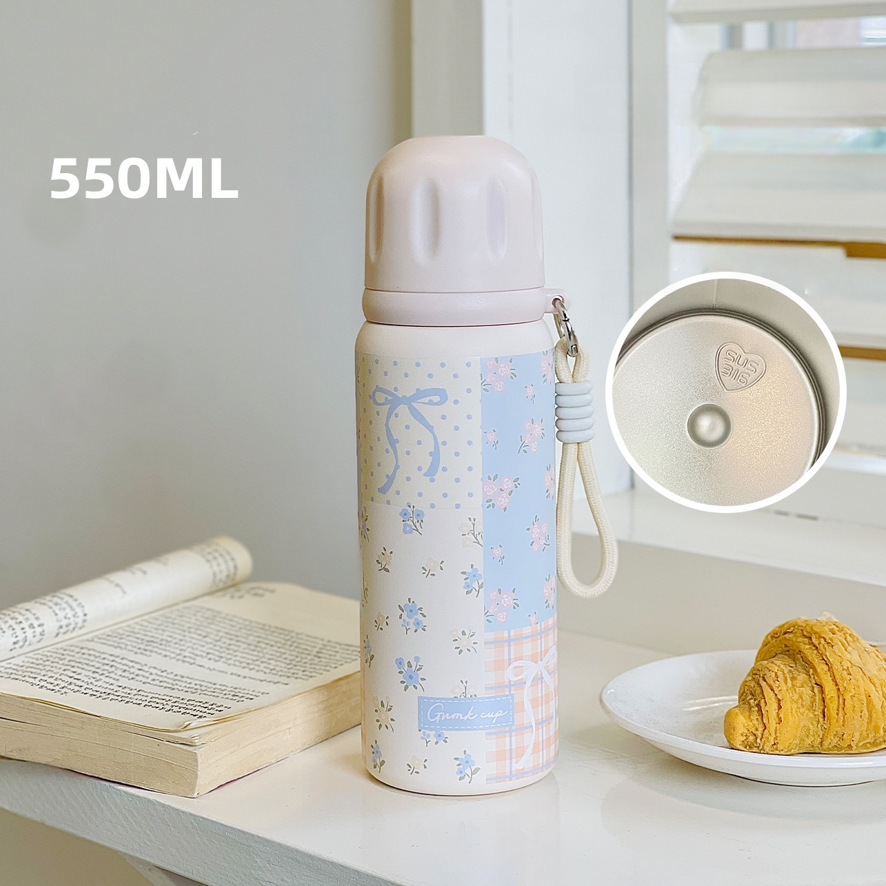 Cartoon Pattern Vacuum Flask