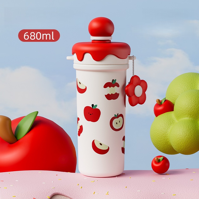 Apple Pattern Water Cup