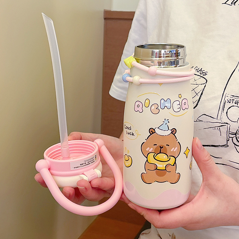 Bear Pattern Water Bottle