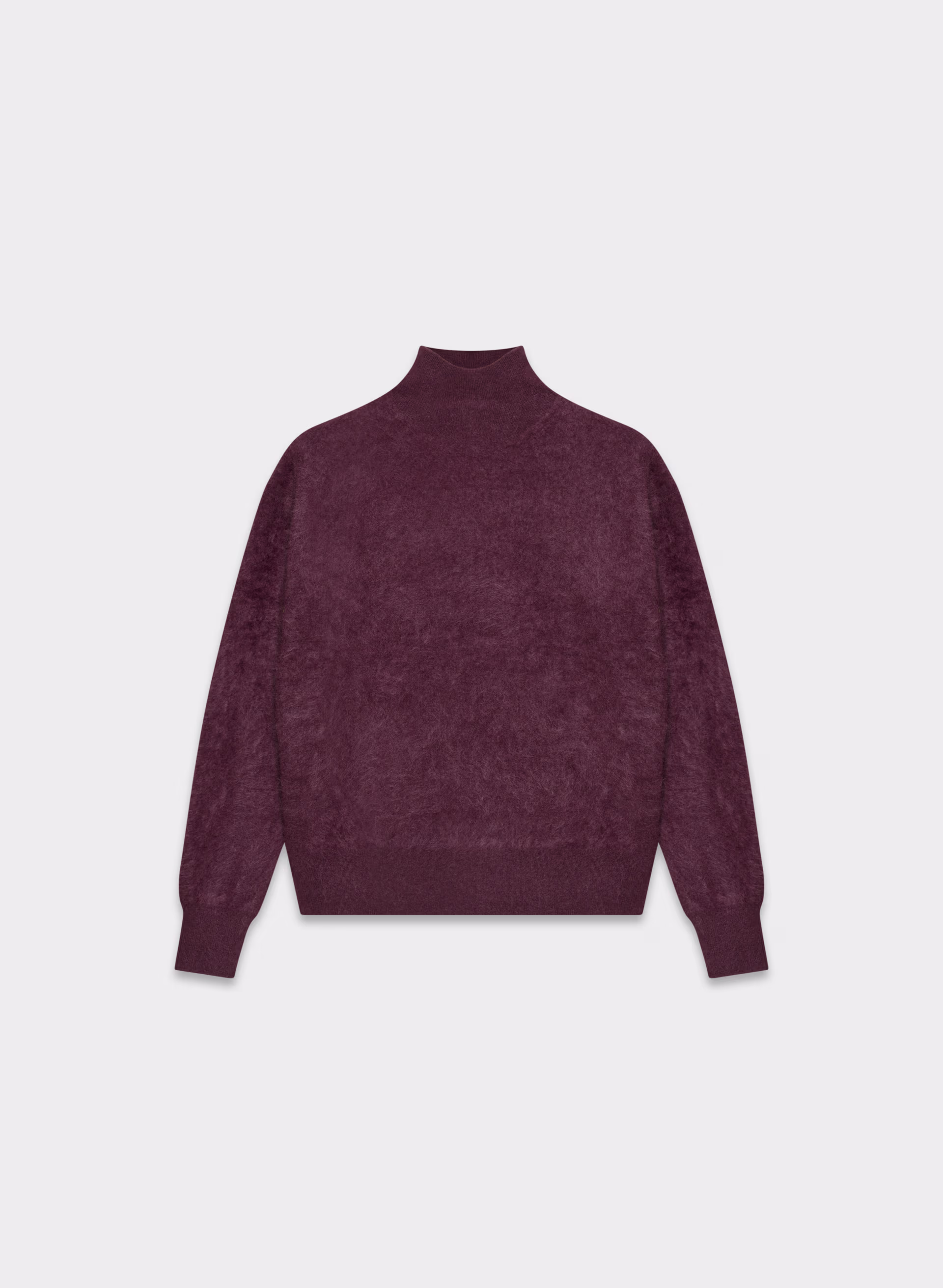 Brushed Cashmere Relaxed Turtleneck