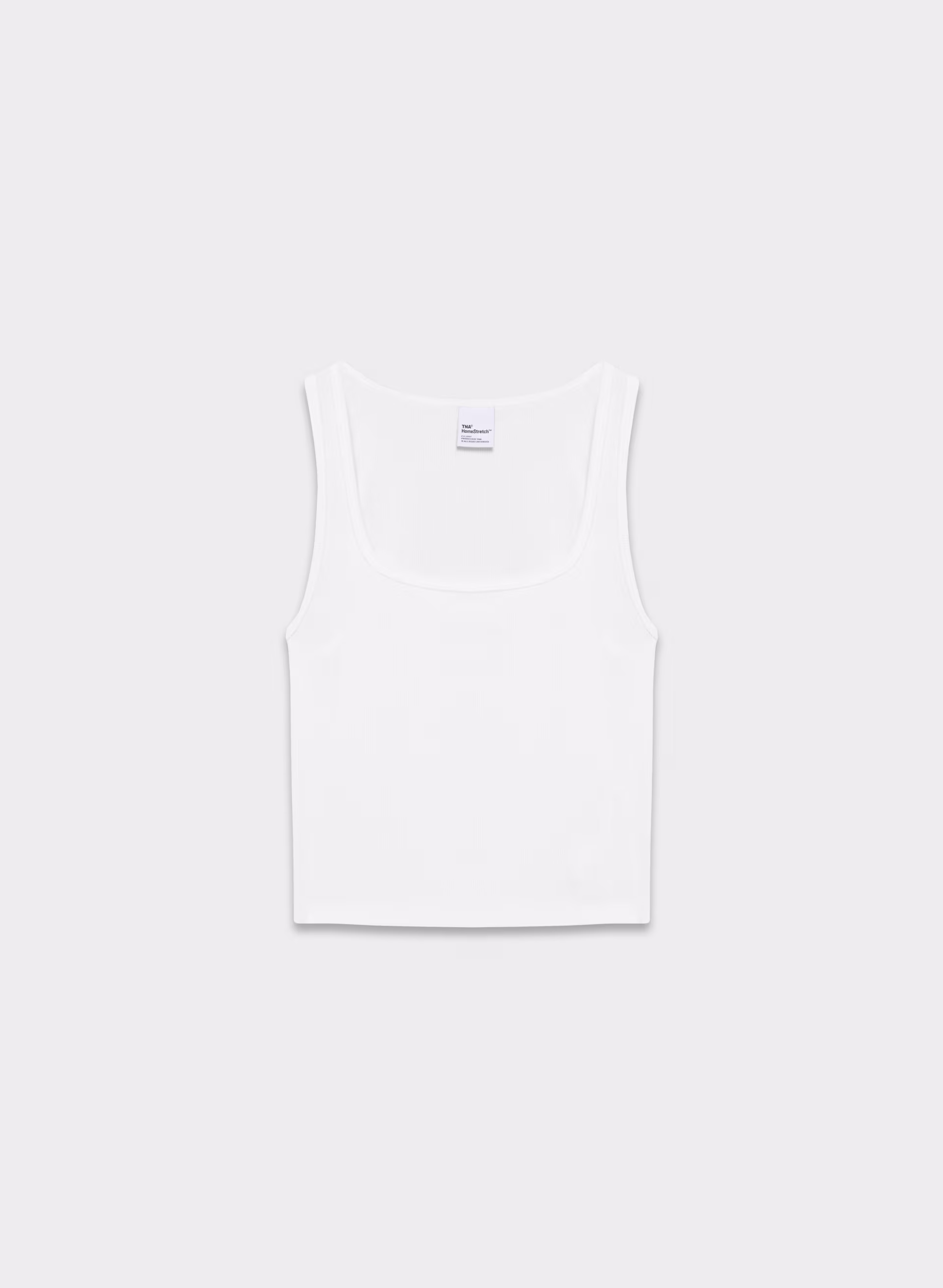 HomeStretch™ Rib Squareneck Waist Tank