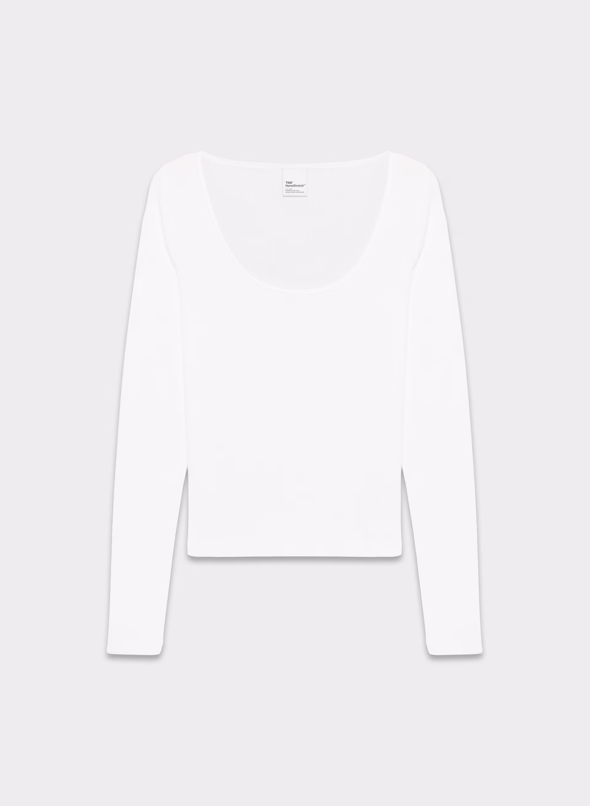 HomeStretch™ Rib Scoopneck Longsleeve