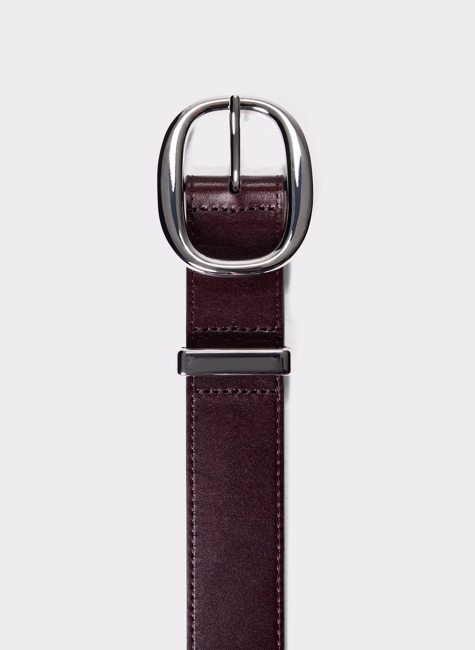 Lifetime Solid Brass Leather Wide Belt