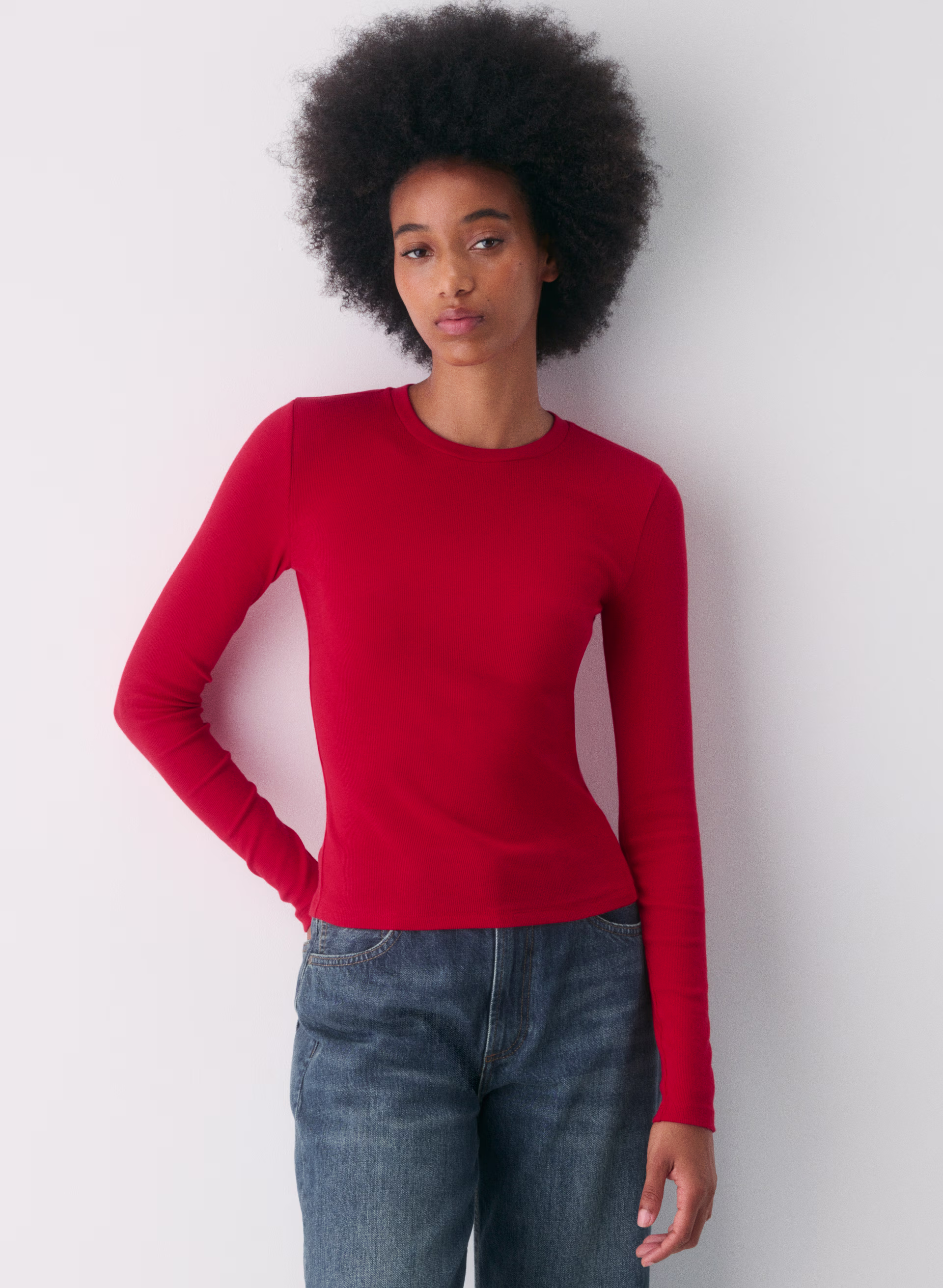 HomeStretch™ Rib Crew Longsleeve