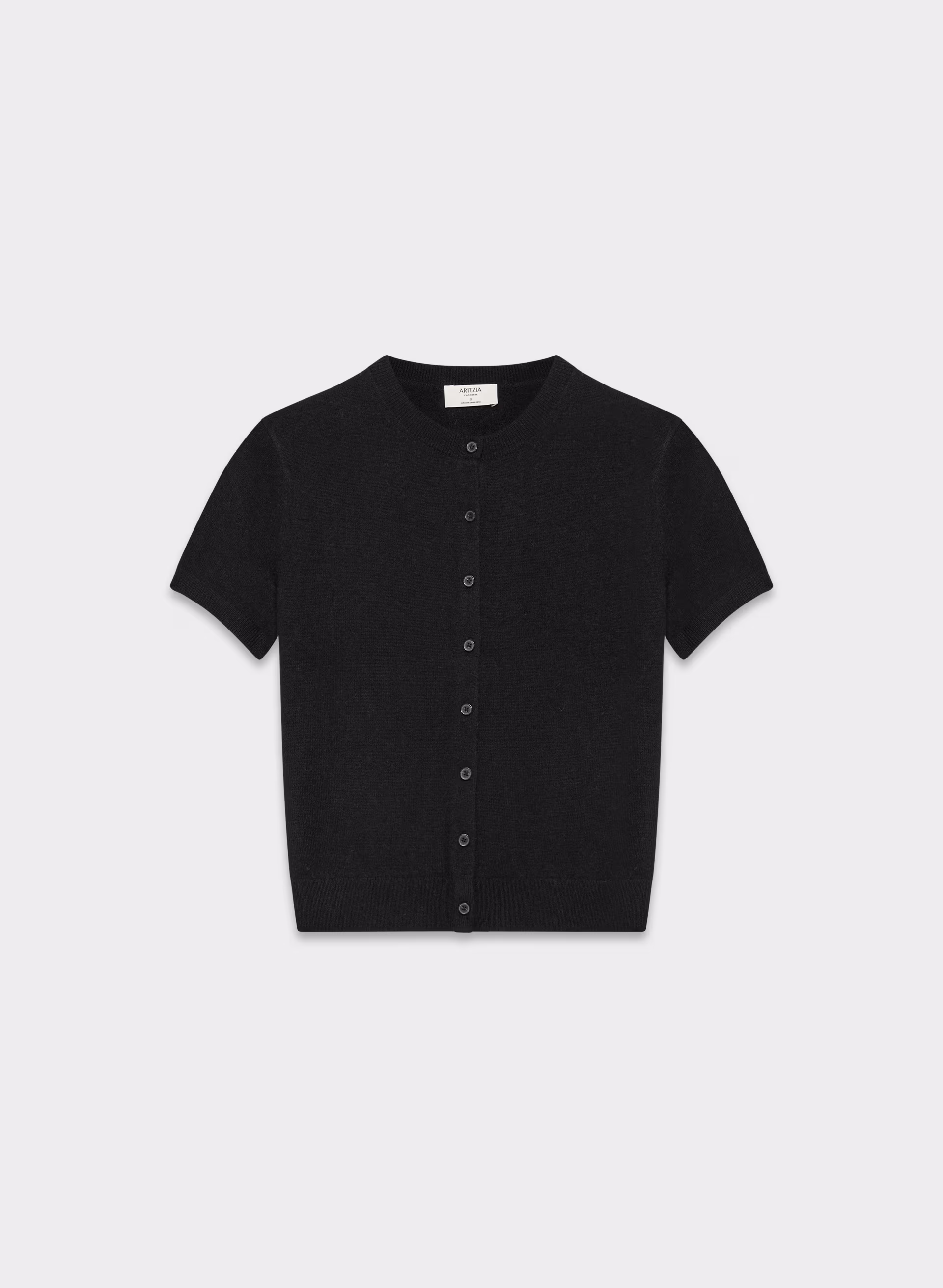 Bare Cashmere Shortsleeve Crew Cardigan