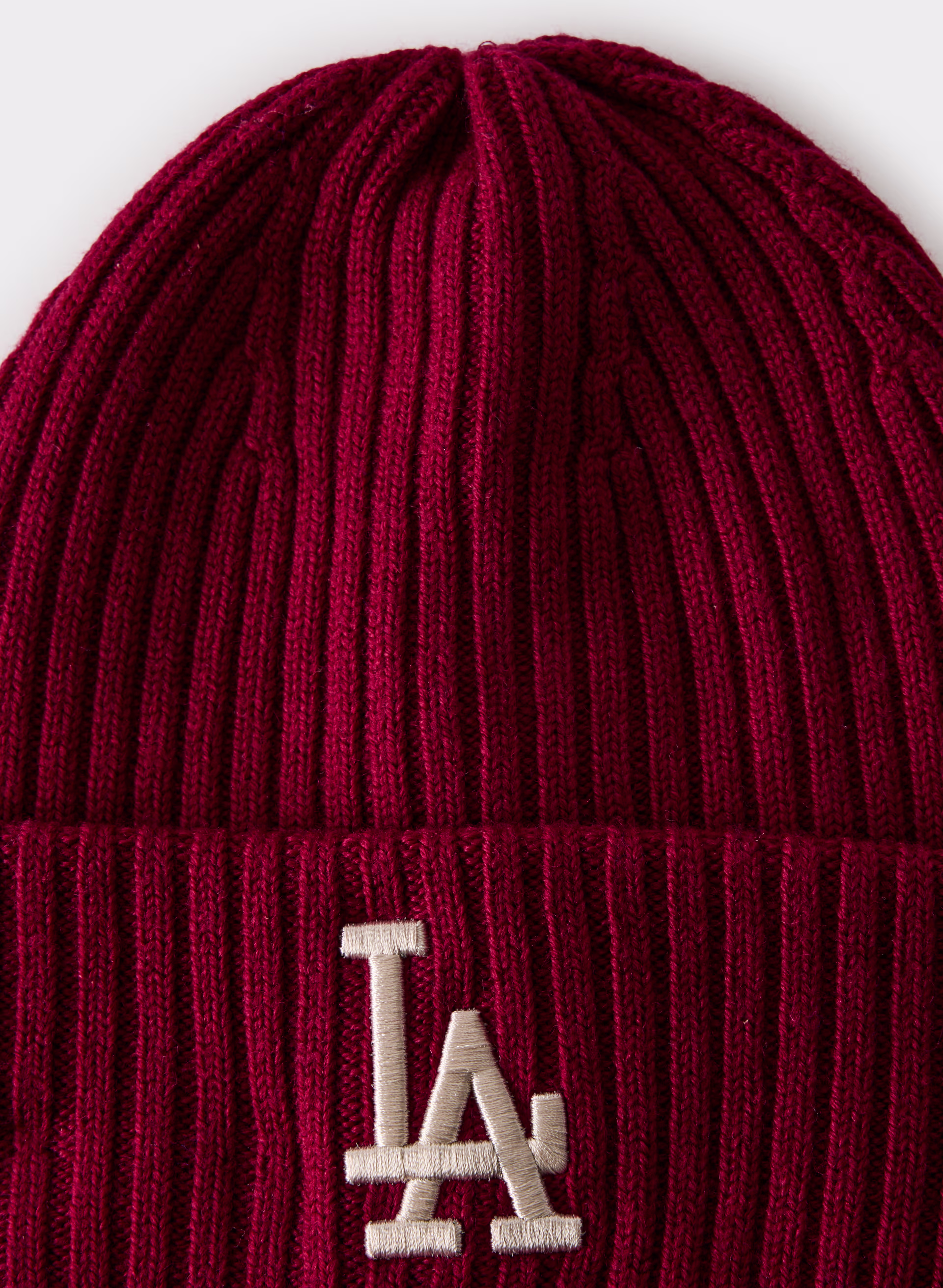 New Era La Dodgers Ribbed Merino Wool Cuff Beanie