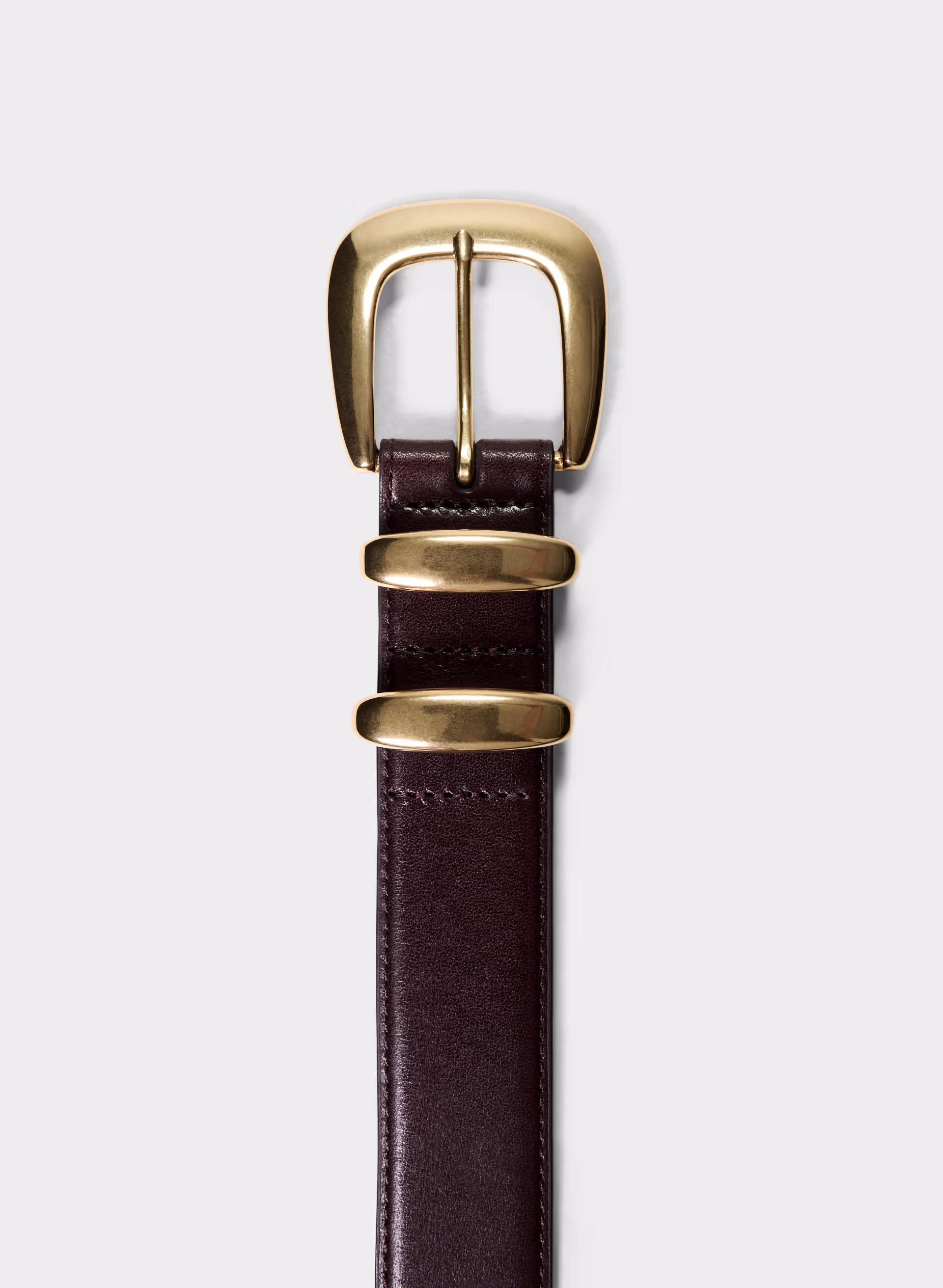 Legendary Solid Brass Leather Wide Belt