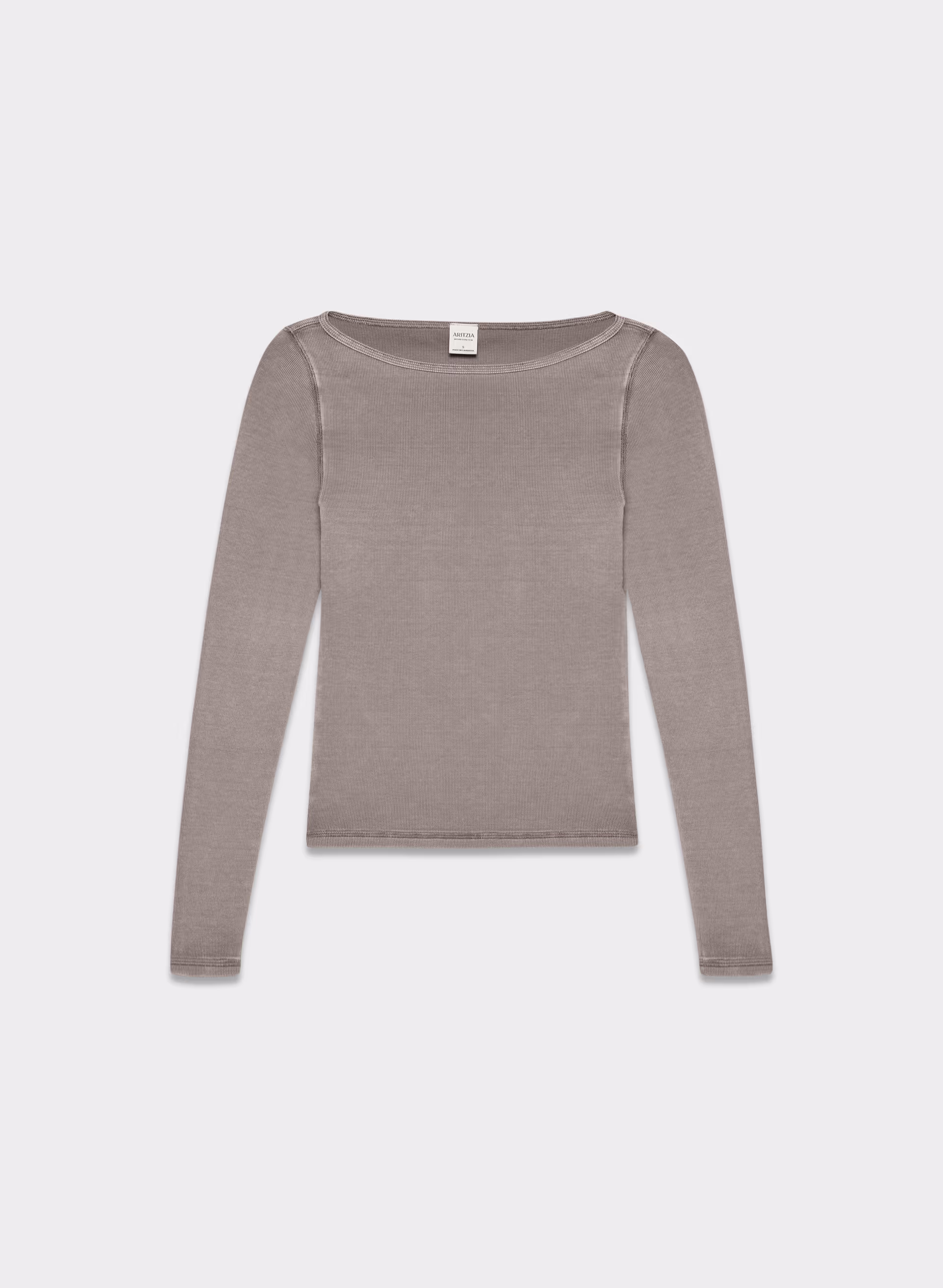 HomeStretch™ Rib Boatneck Longsleeve