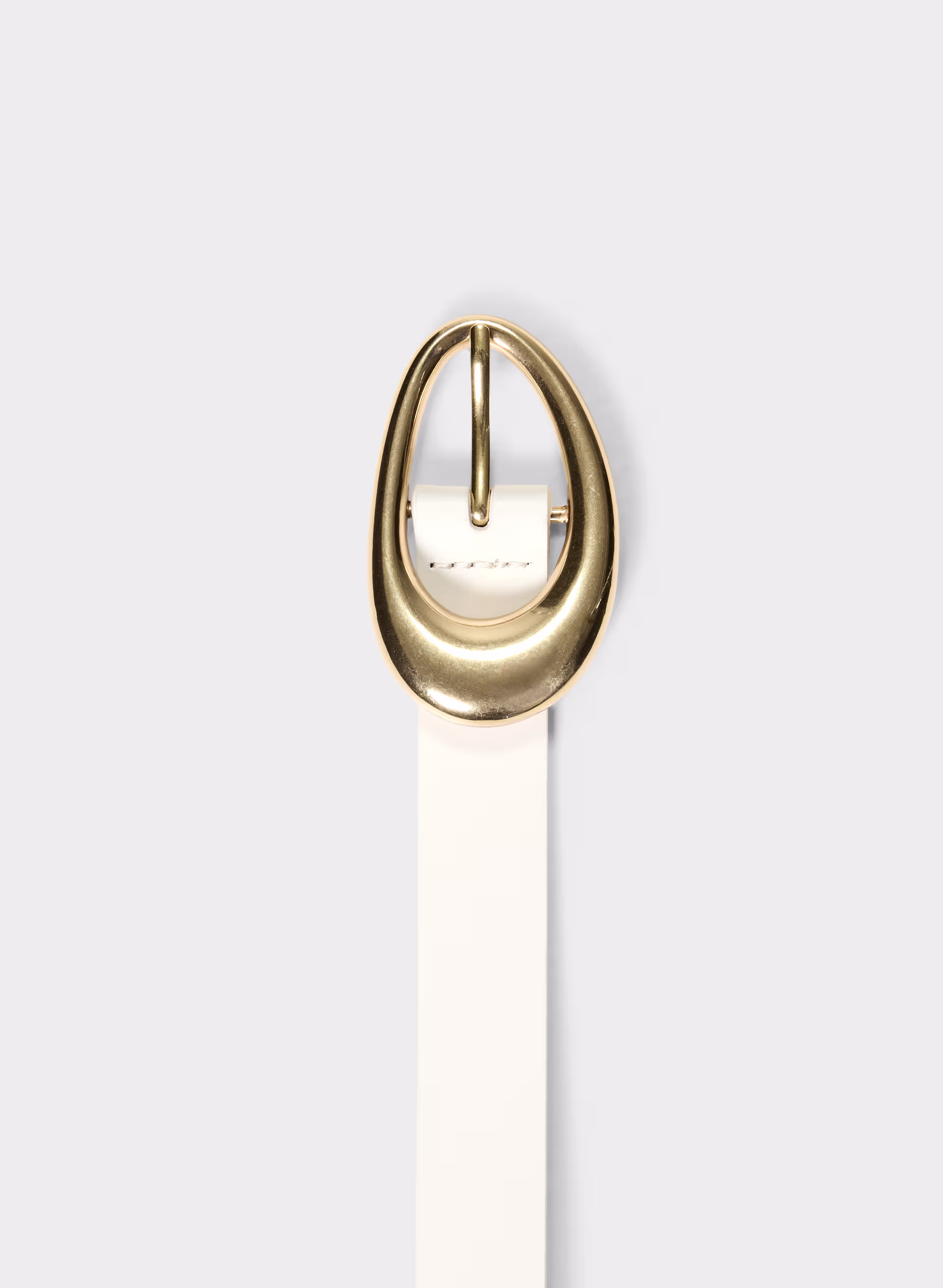 Perennial Solid Brass Leather Belt