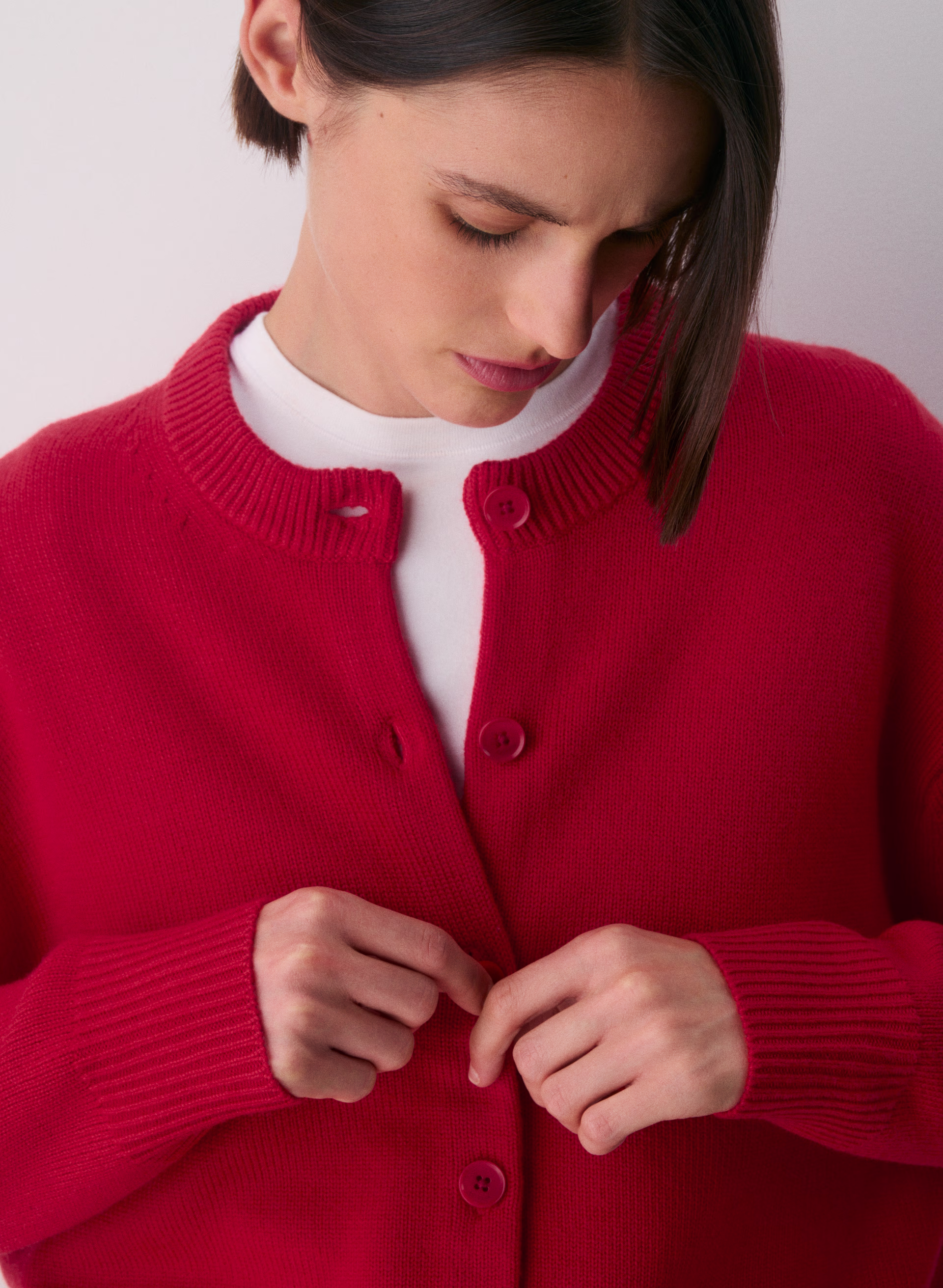 Essential Merino Wool Crew Cardigan