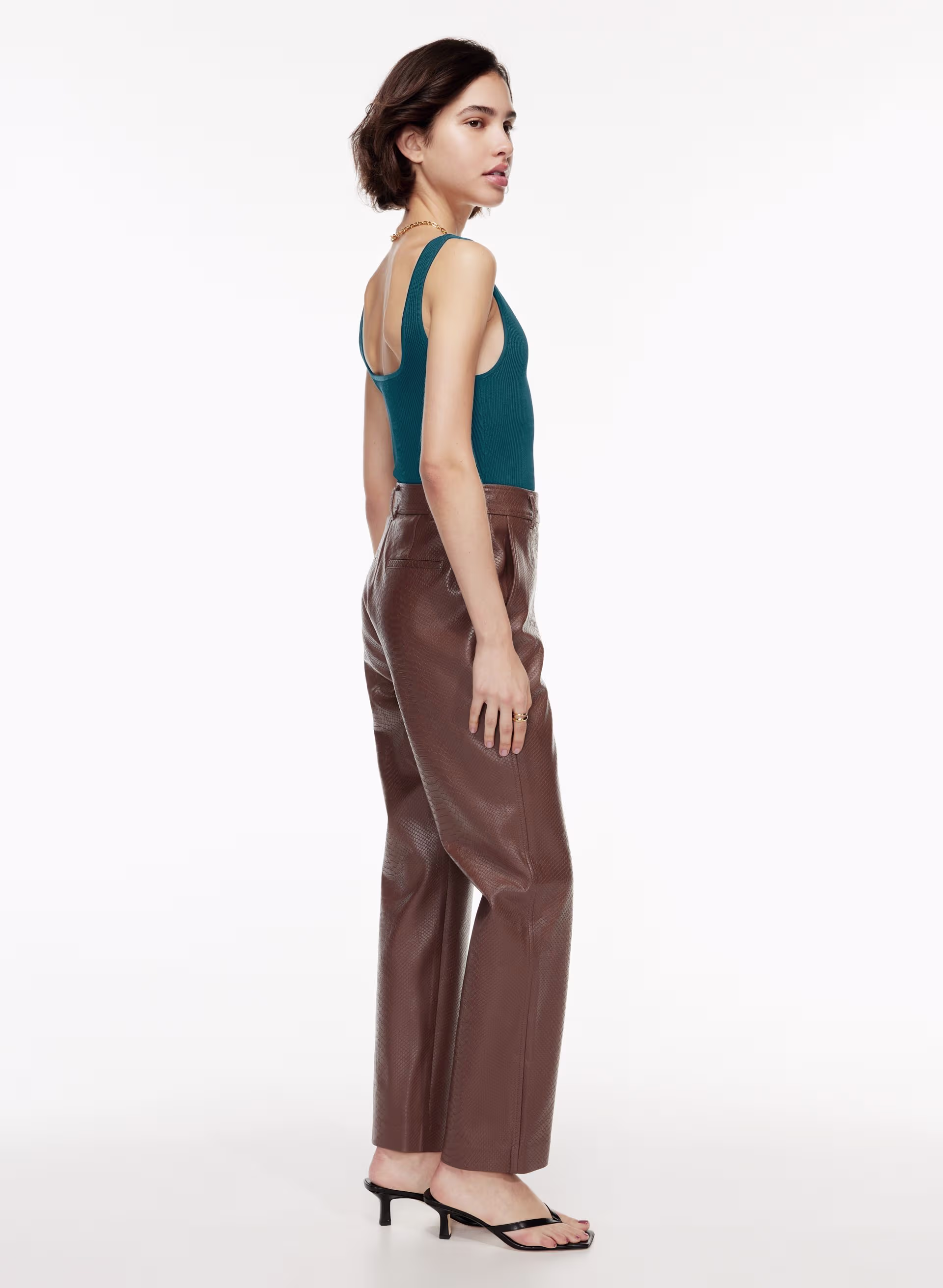 Sculpt Knit Squareneck Tank