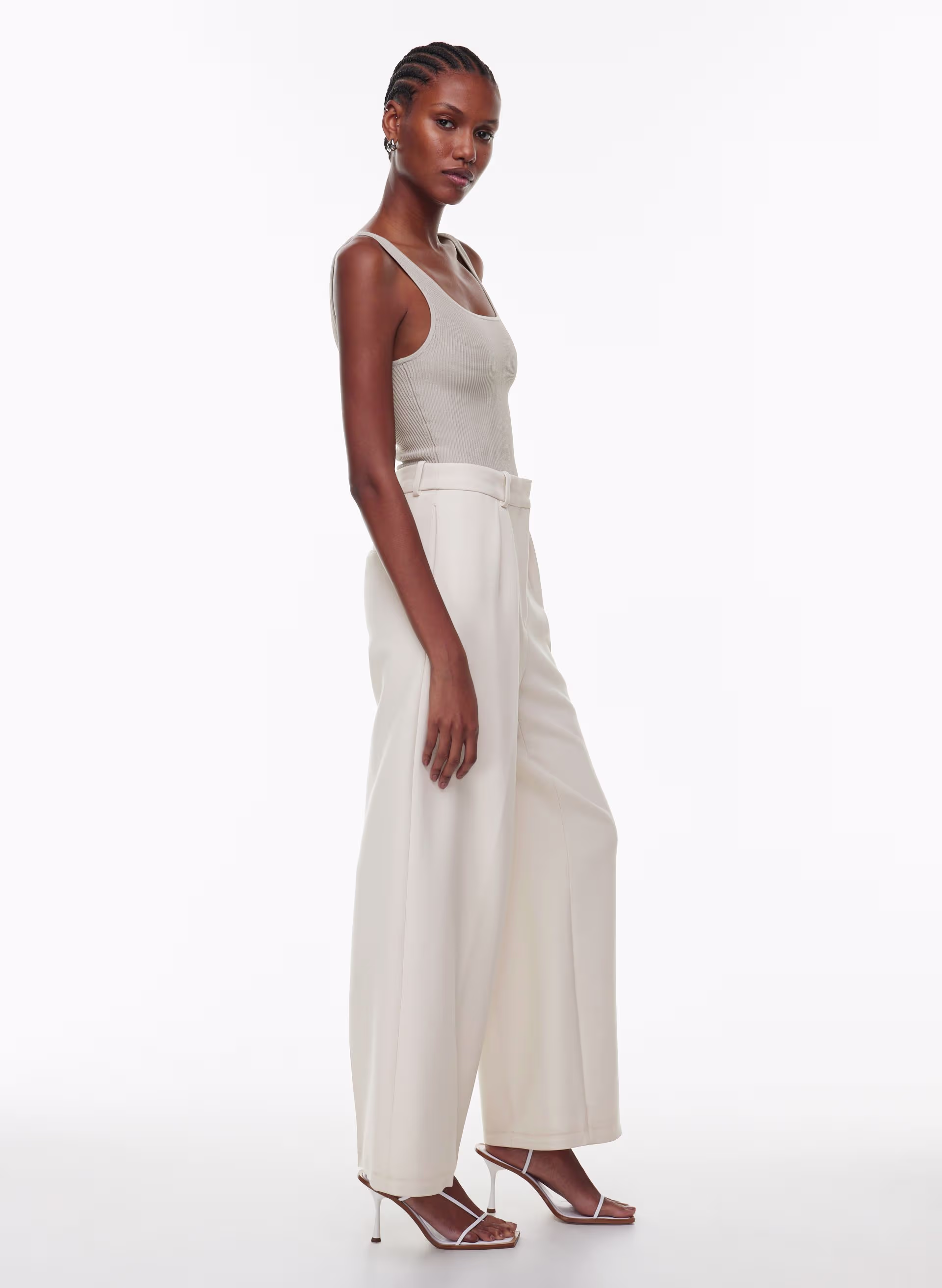 Sculpt Knit Squareneck Tank