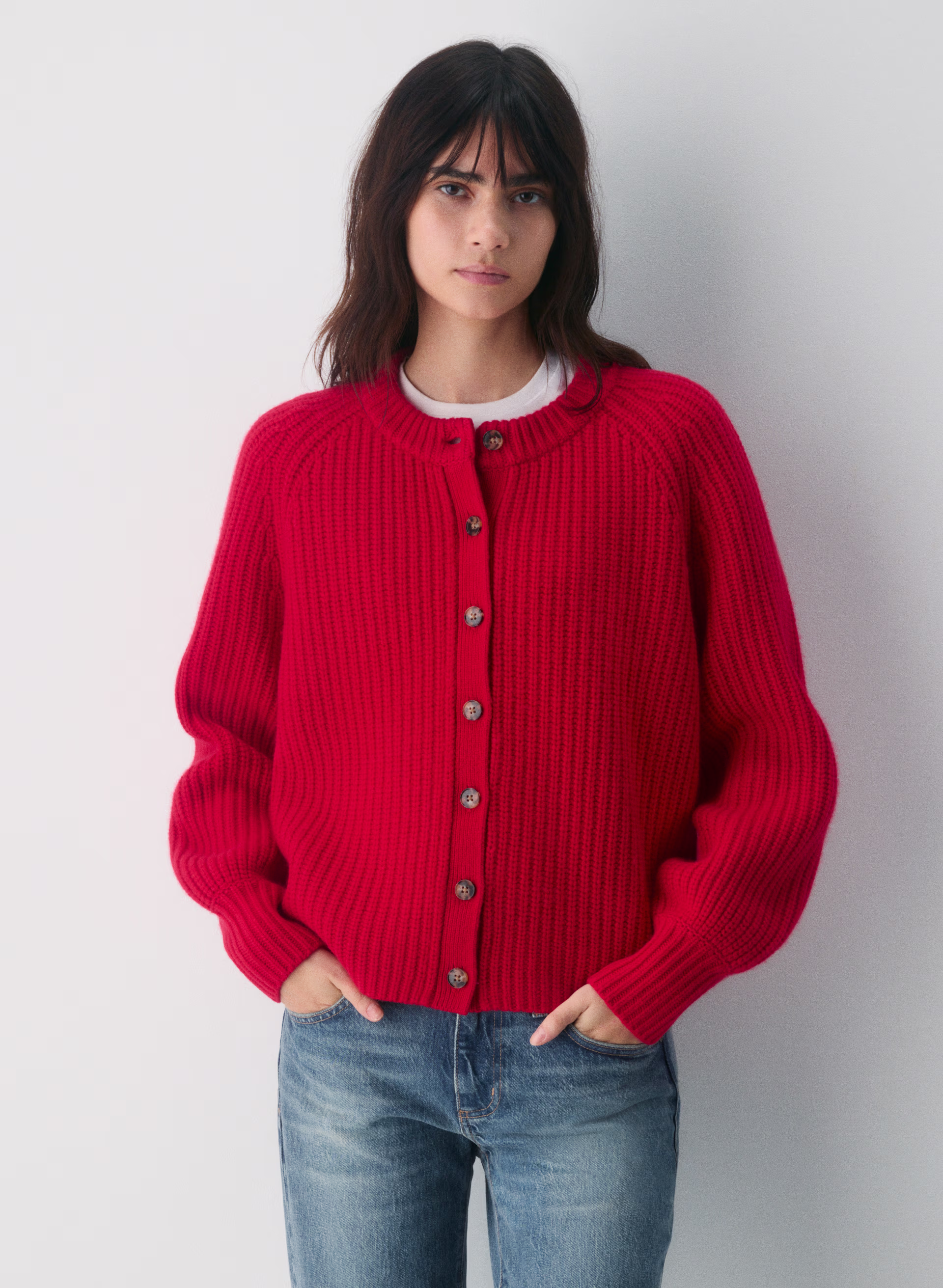 Lantern Wool Cashmere Cardigan