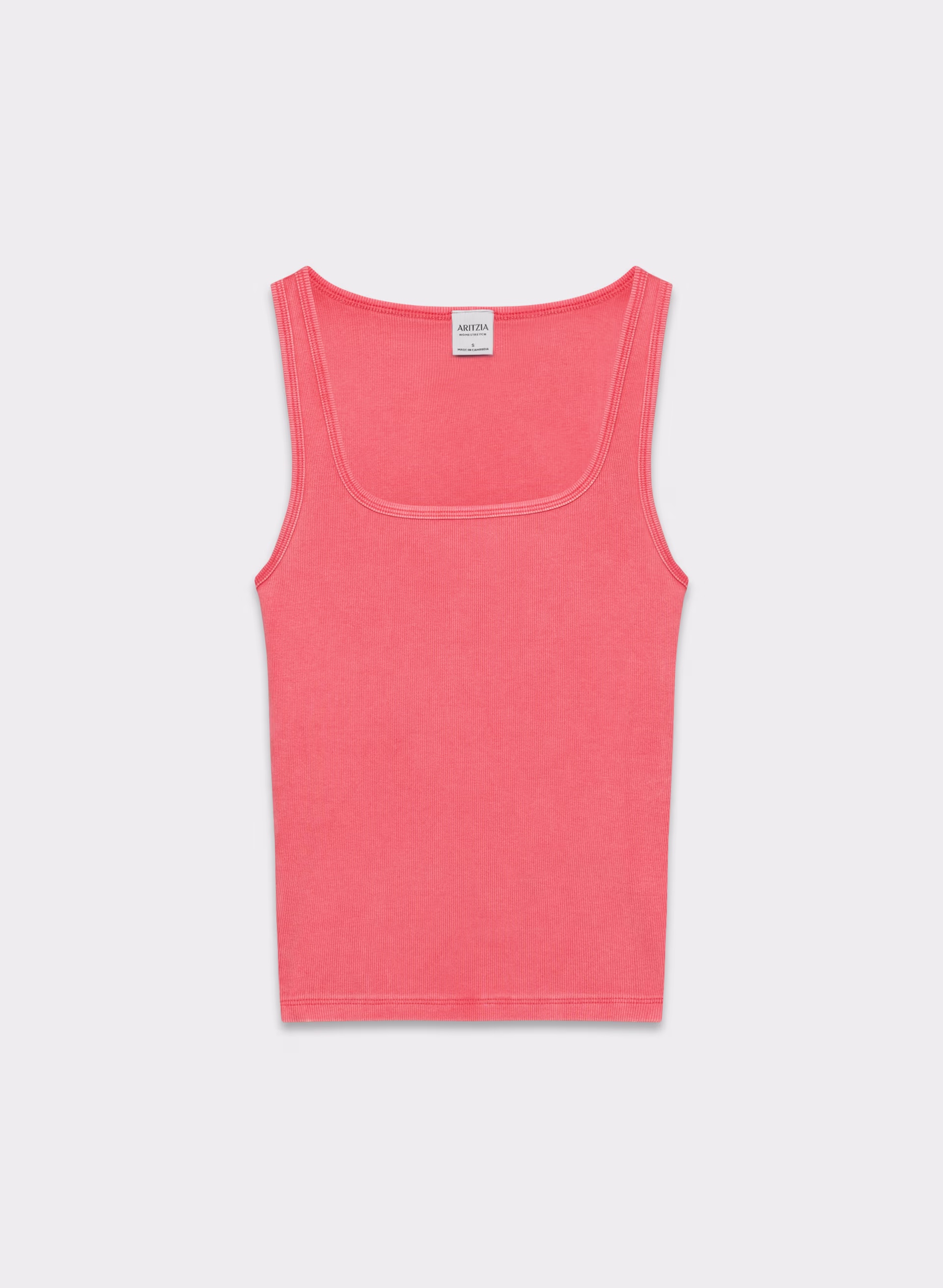 HomeStretch™ Rib Squareneck Tank