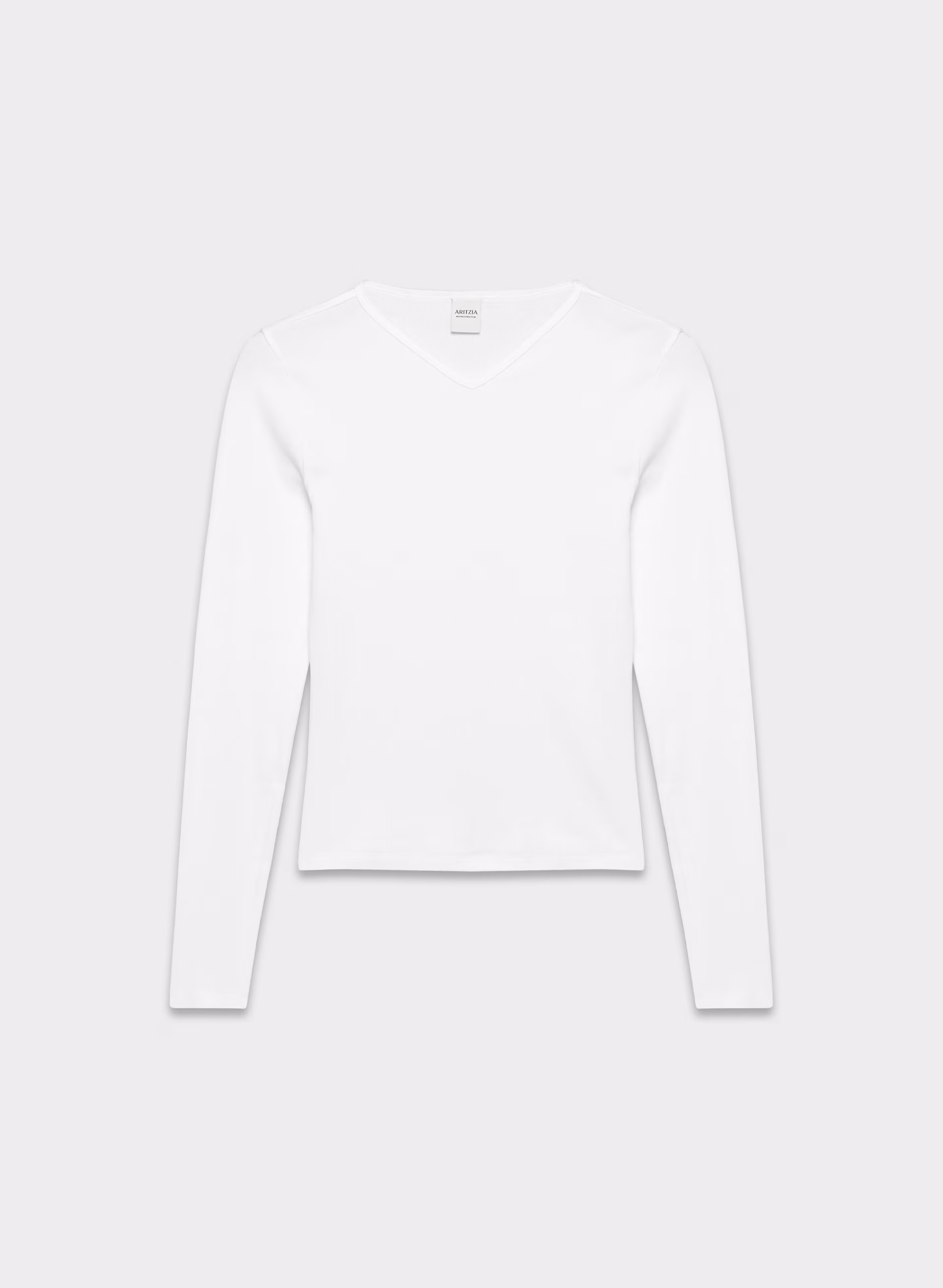 Homestretch™ Rib High V-neck Longsleeve