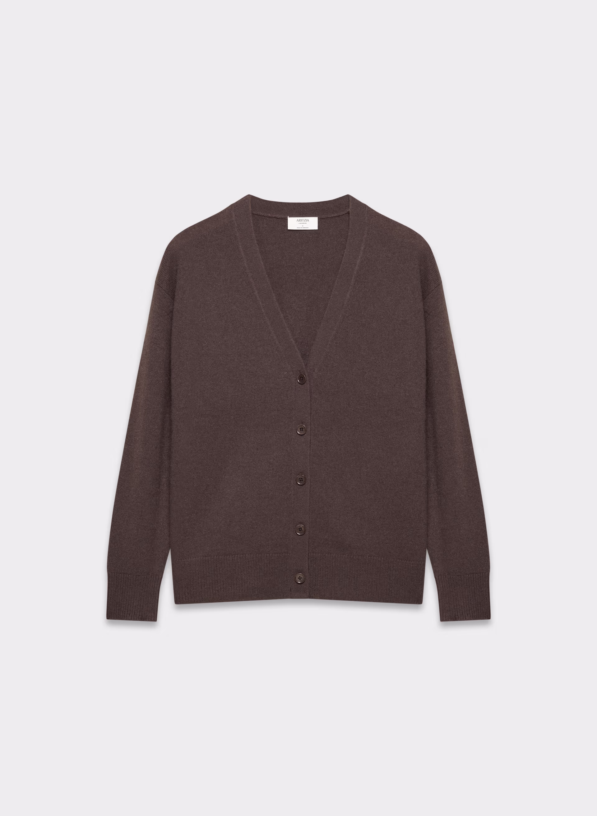 Feather Cashmere Relaxed V-neck Cardigan