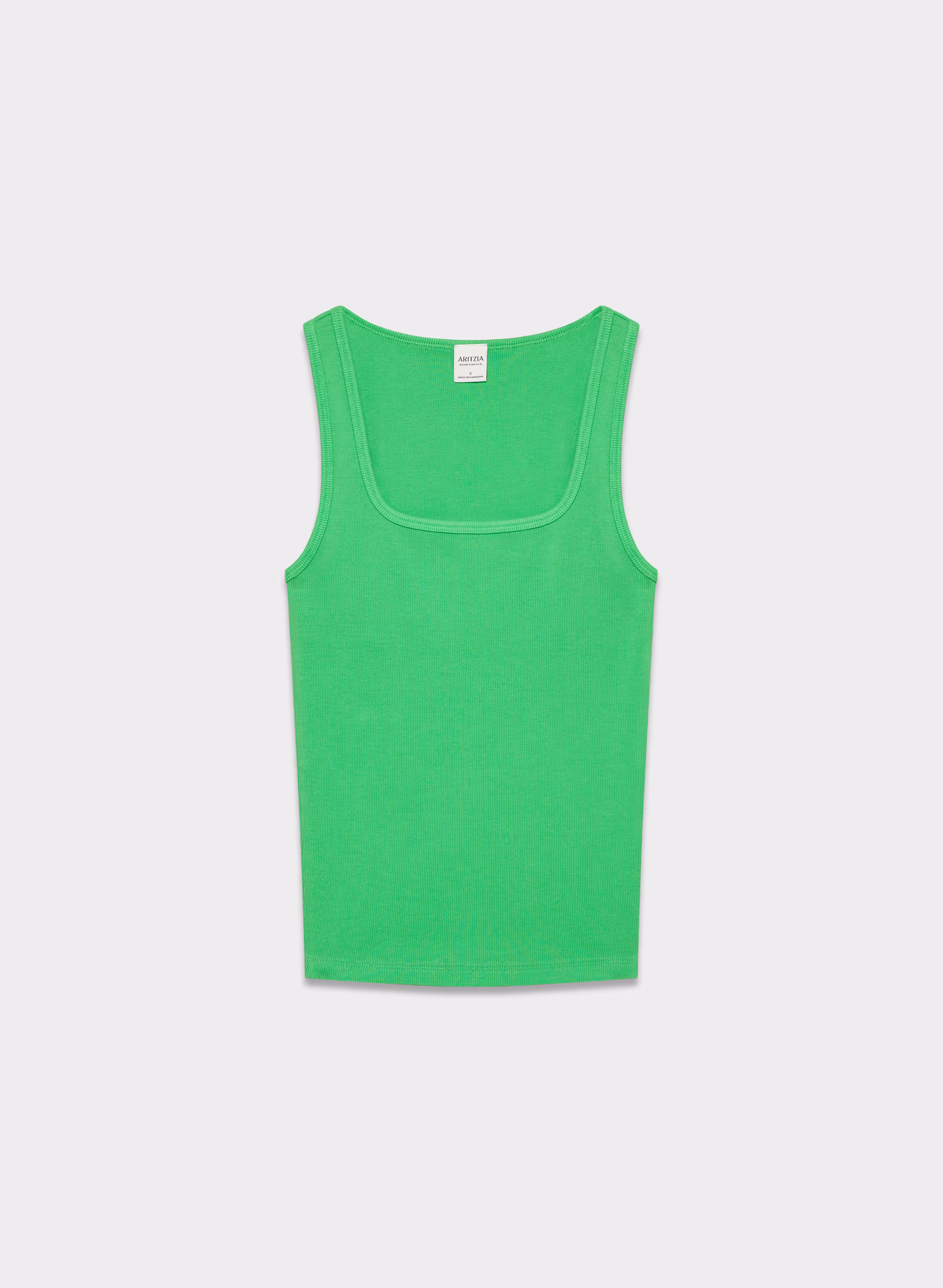 HomeStretch™ Rib Squareneck Tank