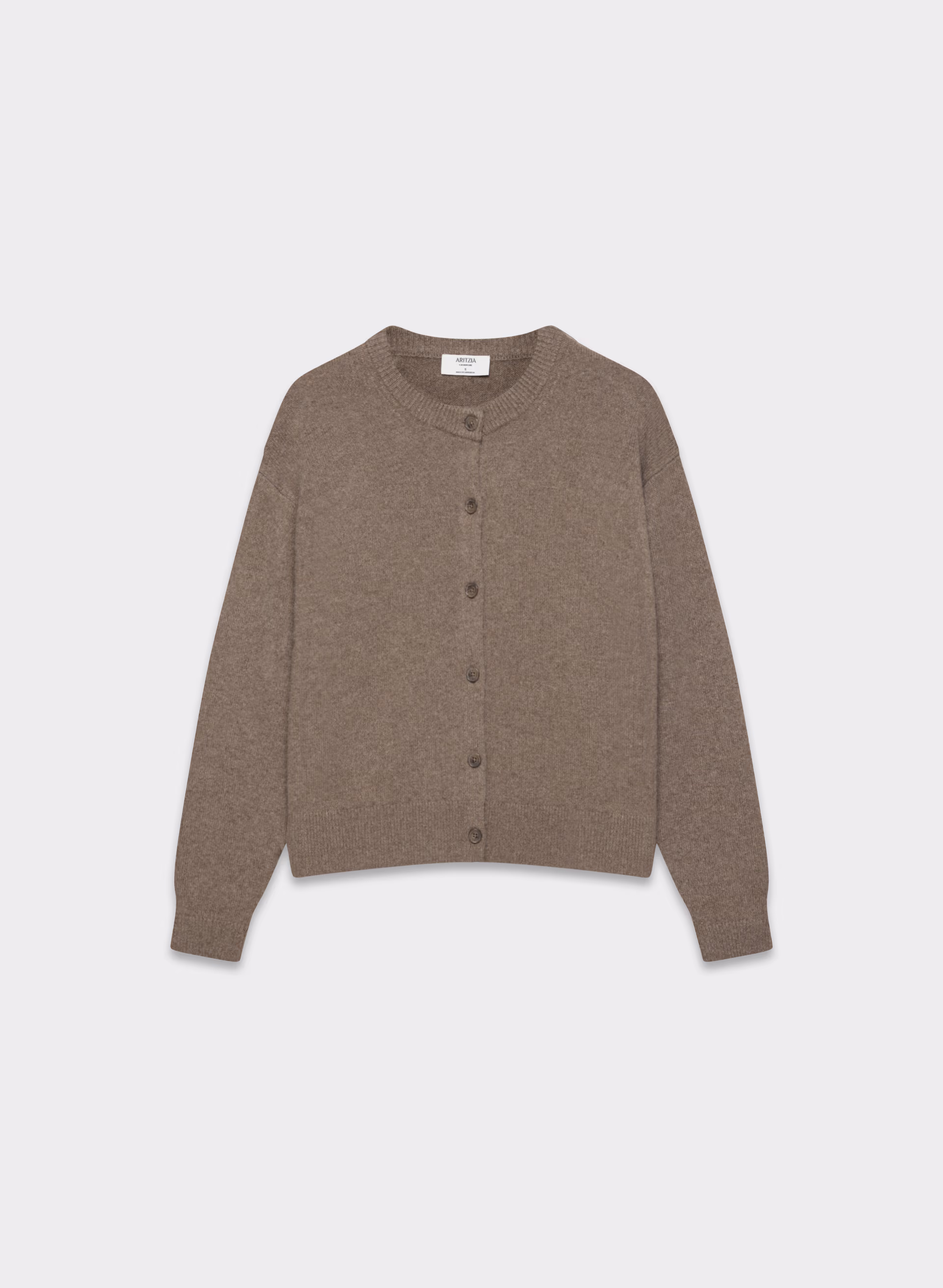 Essential Cashmere Relaxed Crew Cardigan