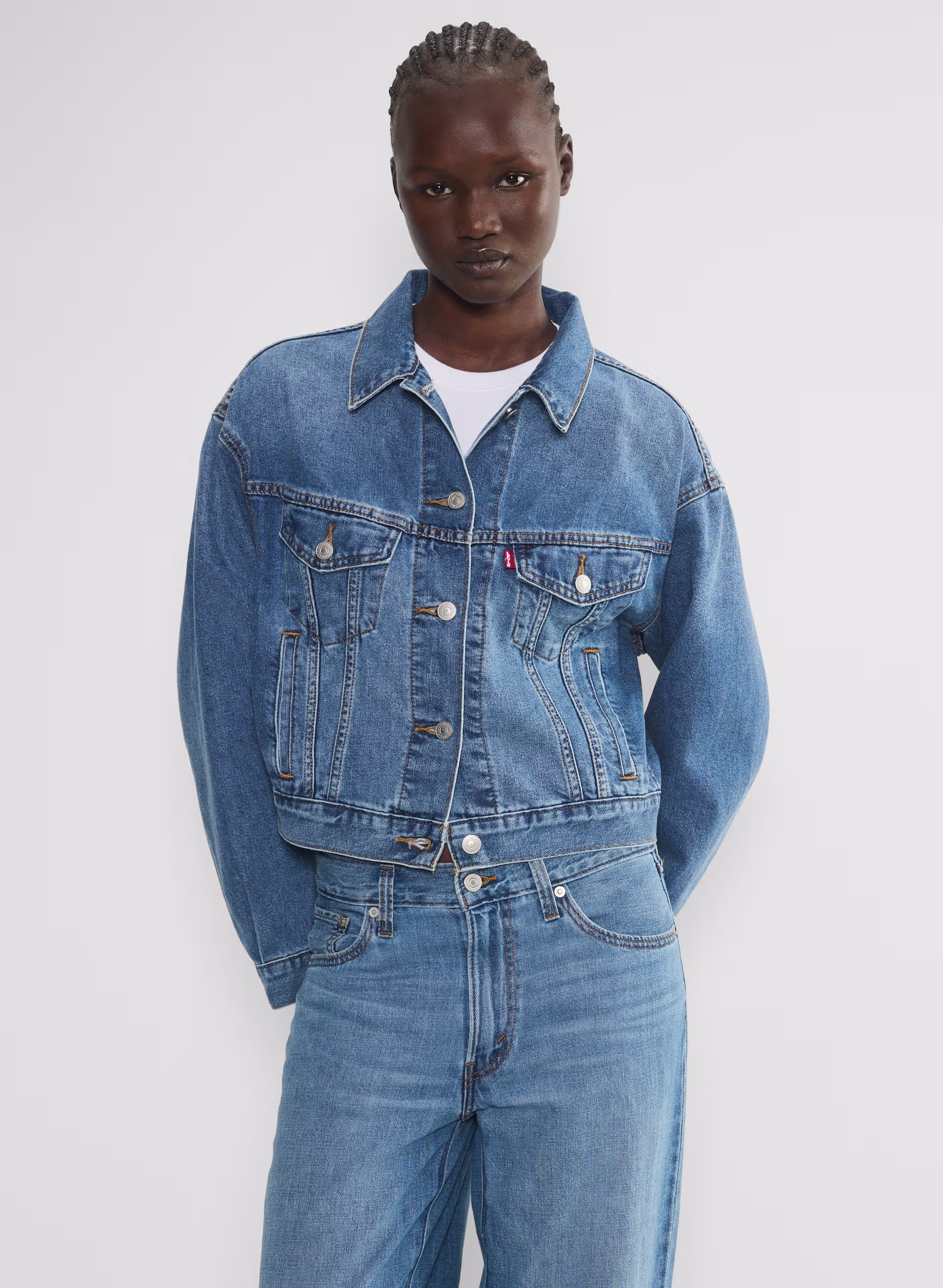 Shrunken '90s Trucker Jacket