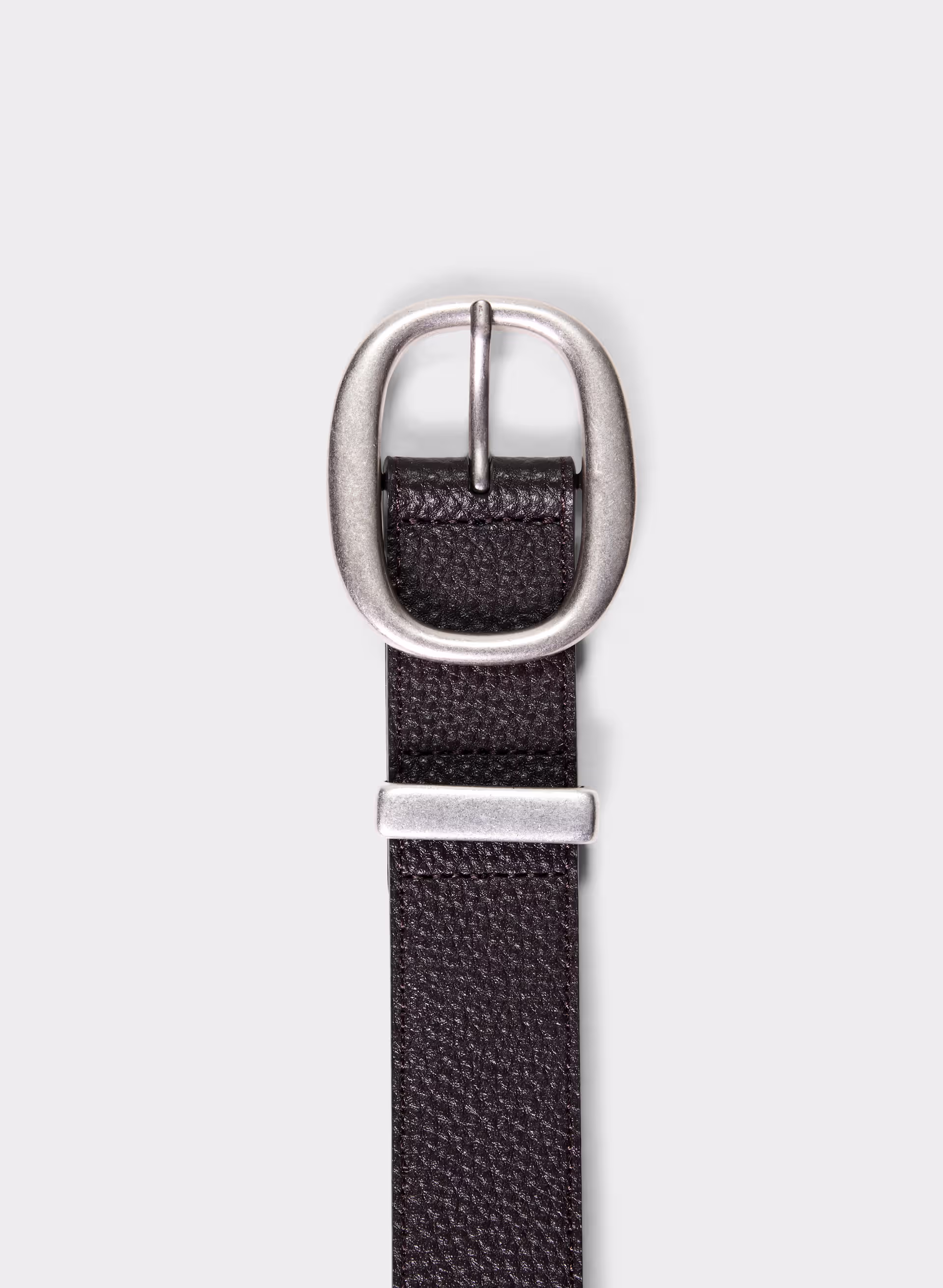 Lifetime Solid Brass Leather Wide Belt